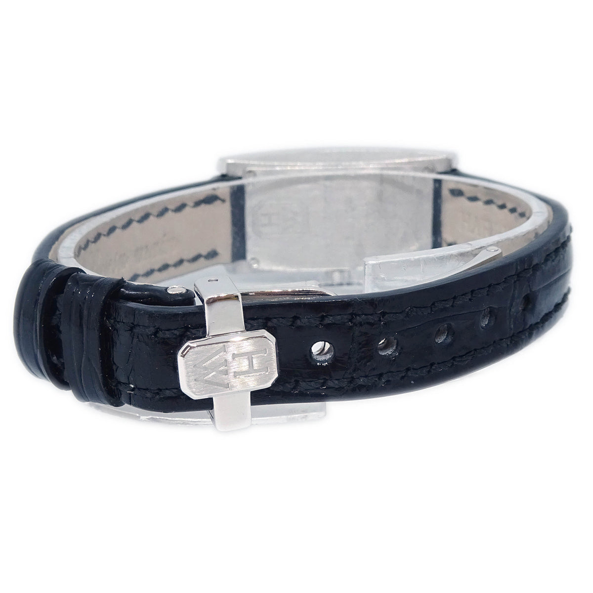 Harry Winston * 332LQW Avenue C Mini Quartz Watch 18KWG Diamond