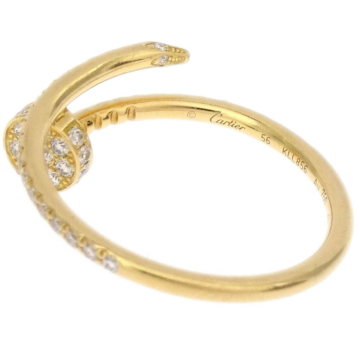 Cartier Juste Un Clou Ring KLL856 Au750 Diamond Gold #56 #54
