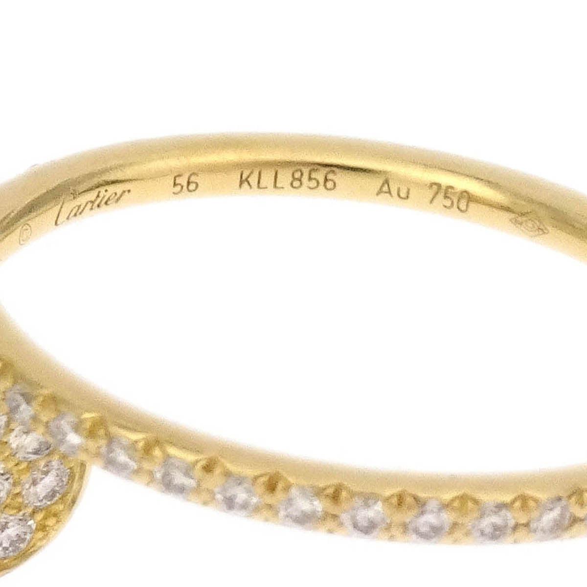 Cartier Juste Un Clou Ring KLL856 Au750 Diamond Gold #56 #54