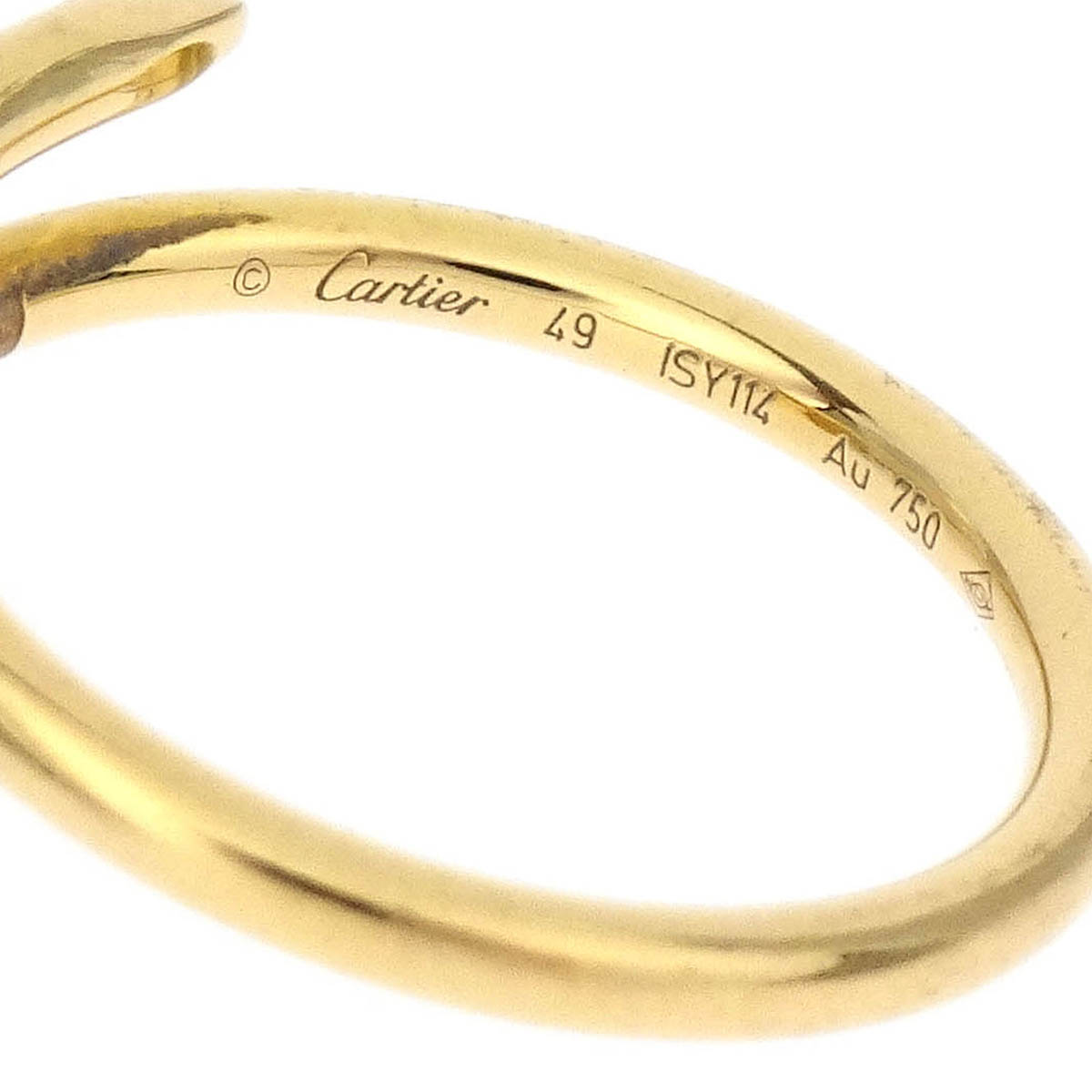 Cartier Juste Un Clou Ring ISY114 Au750 Gold #49