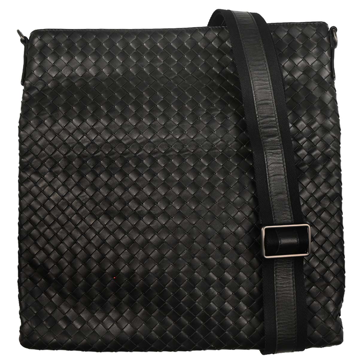 Bottega Veneta Black Intrecciato Crossbody Shoulder Bag