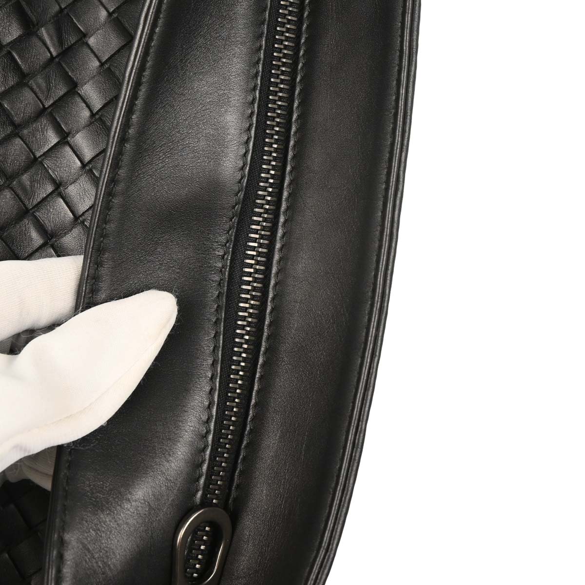Bottega Veneta Black Intrecciato Crossbody Shoulder Bag