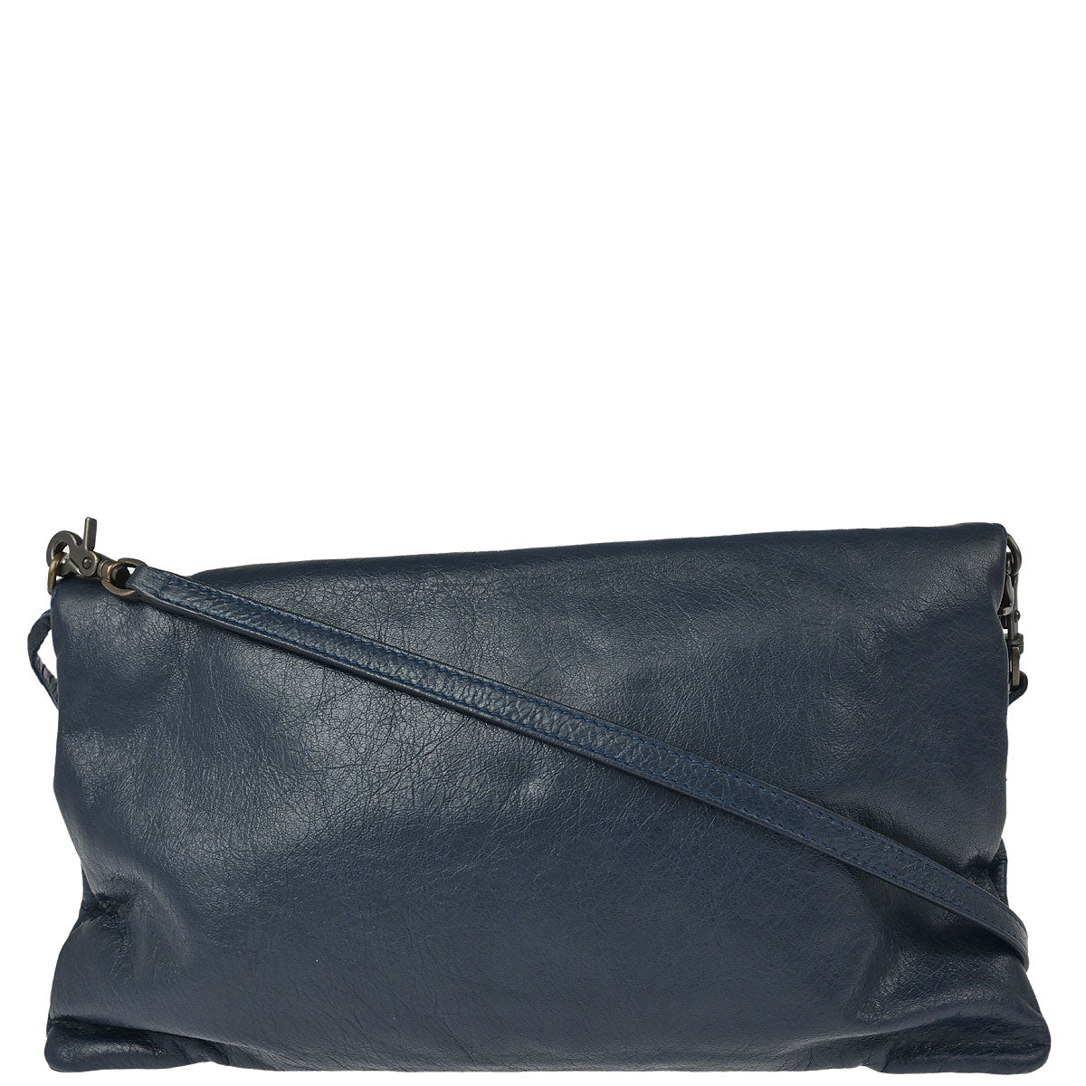 Balenciaga Navy Classic Envelope 2way Shoulder Clutch
