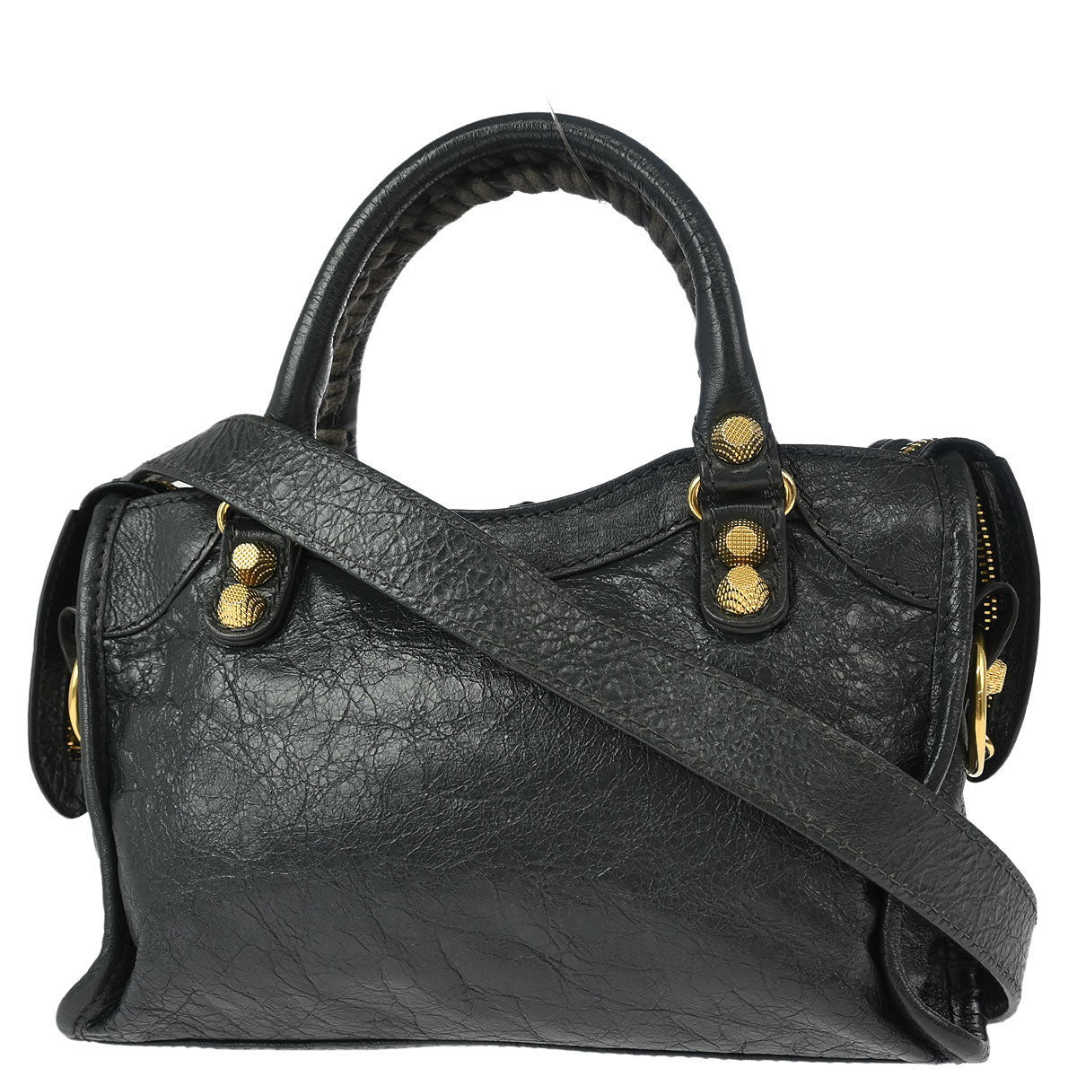 Balenciaga Gray Giant Mini City 2way Shoulder Handbag