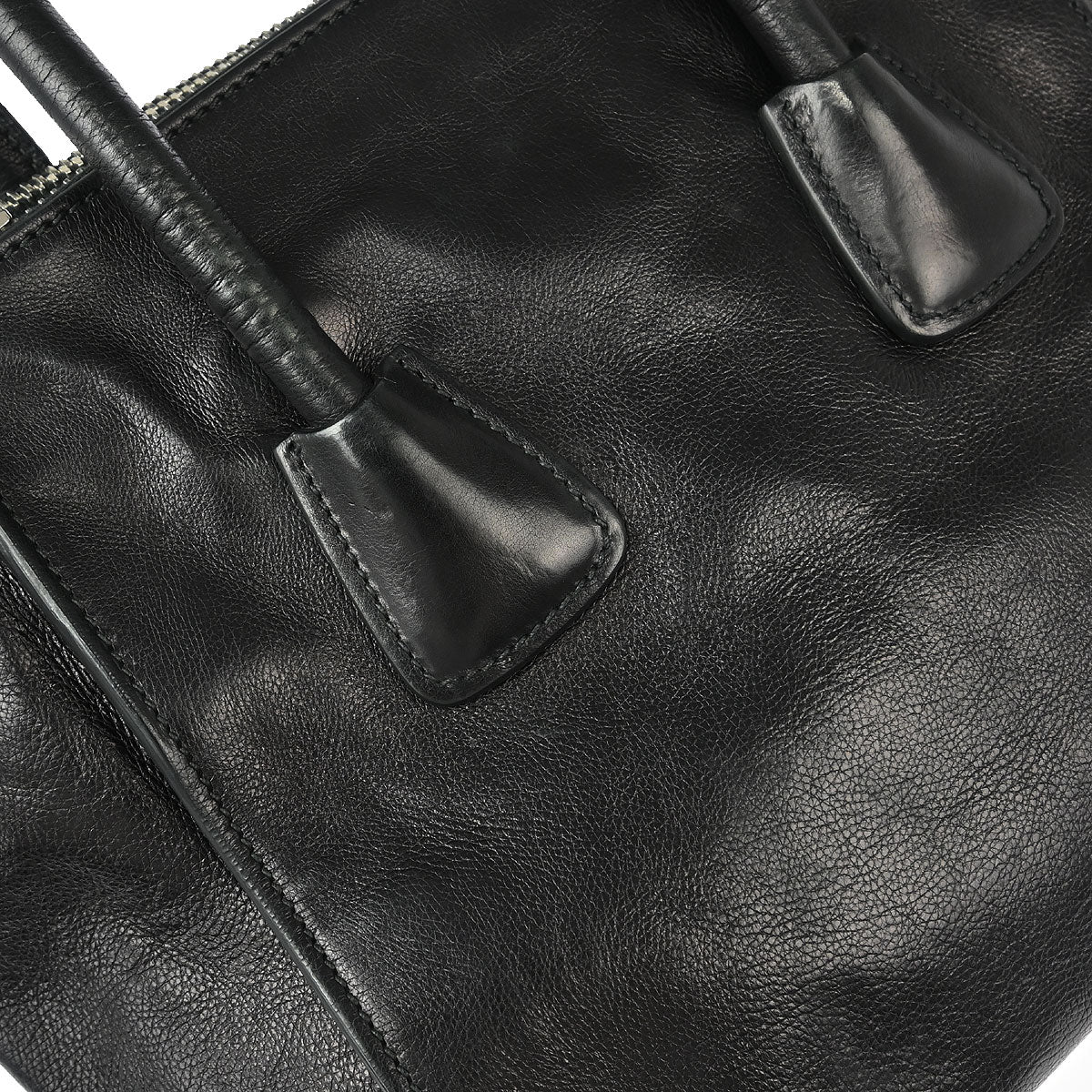 Prada Black Calfskin 2way Shoulder Tote Bag
