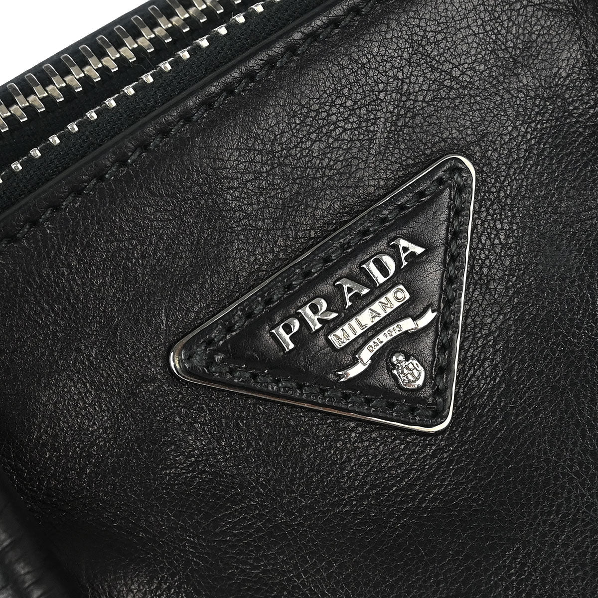 Prada Black Calfskin 2way Shoulder Tote Bag