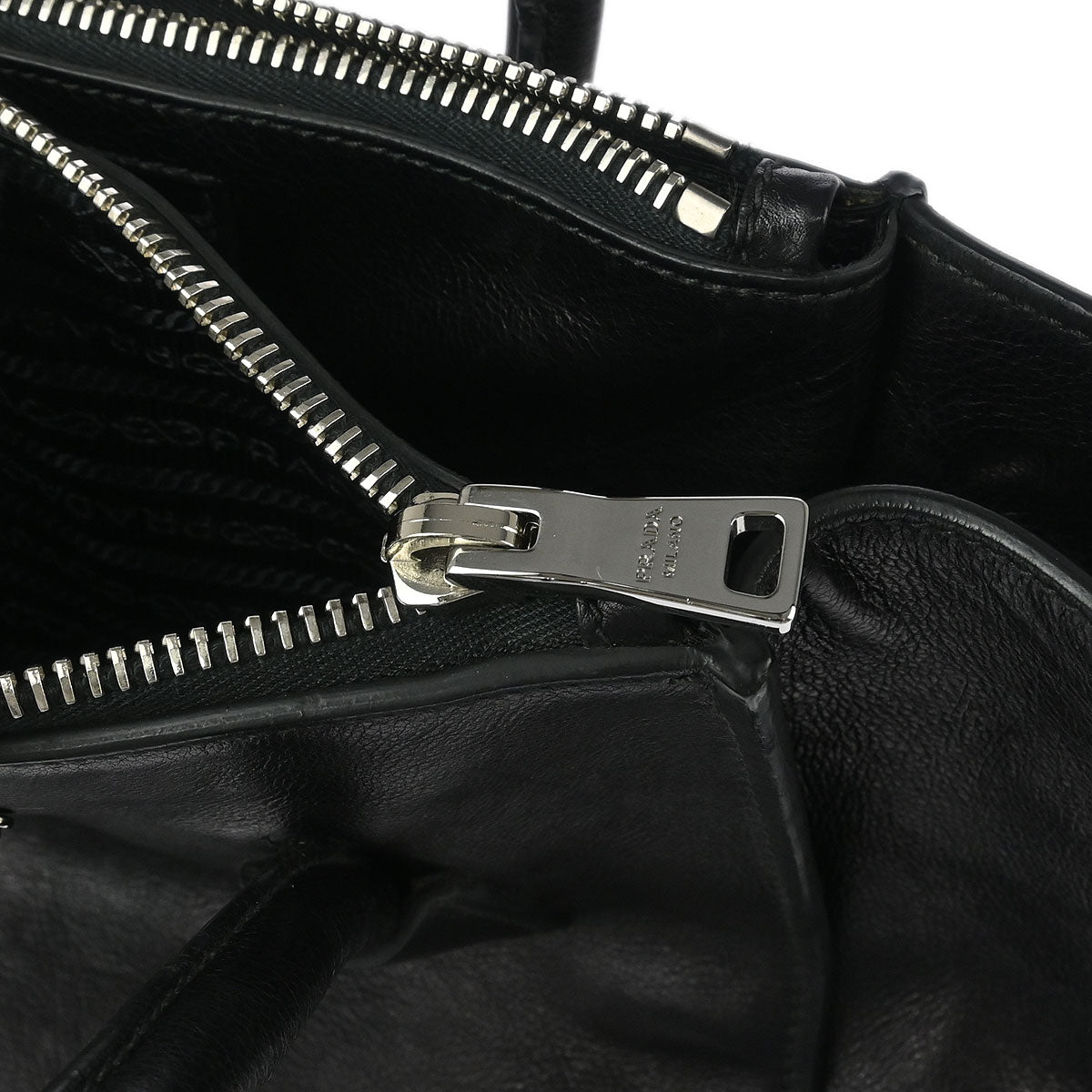Prada Black Calfskin 2way Shoulder Tote Bag
