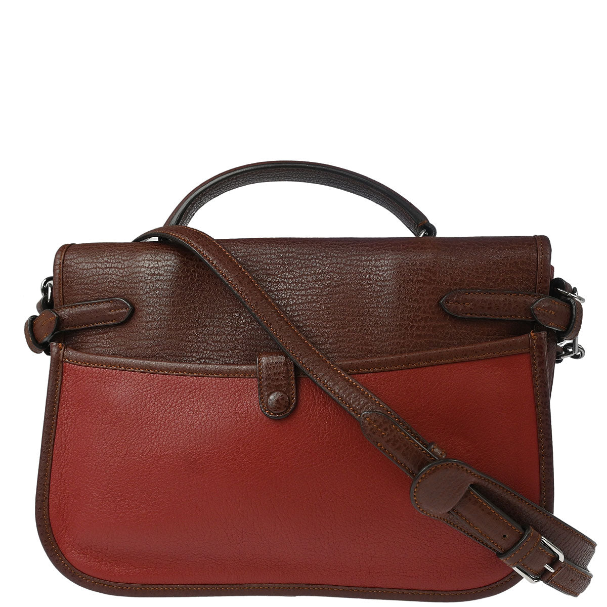 Loewe 2013 Red Brown Cartero 28 2way Shoulder Handbag