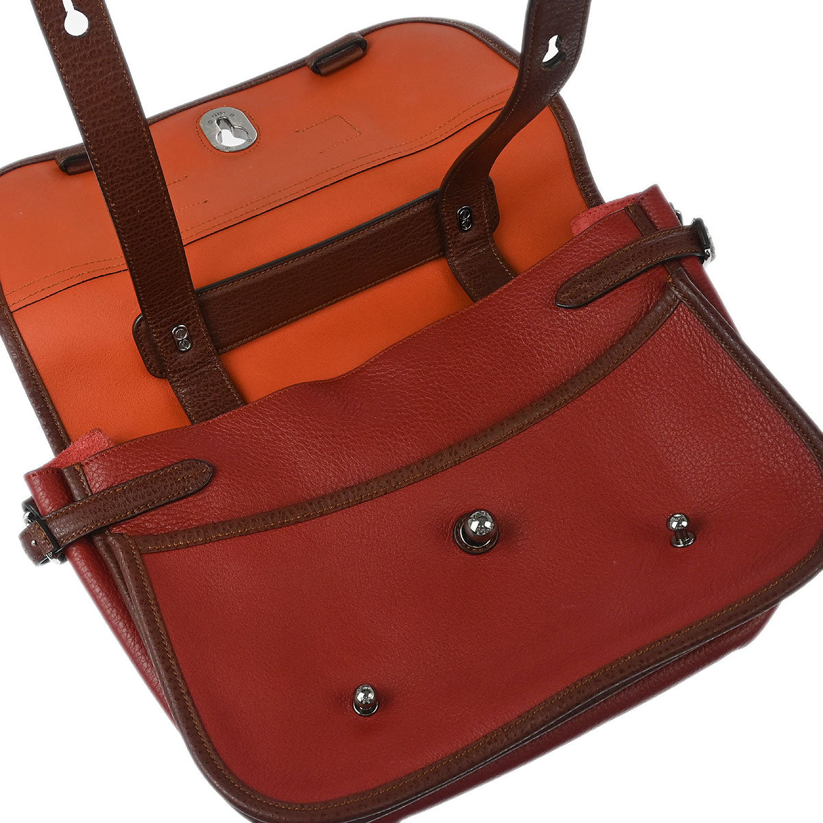 Loewe 2013 Red Brown Cartero 28 2way Shoulder Handbag