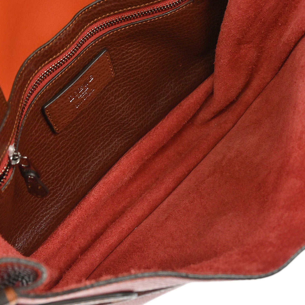Loewe 2013 Red Brown Cartero 28 2way Shoulder Handbag