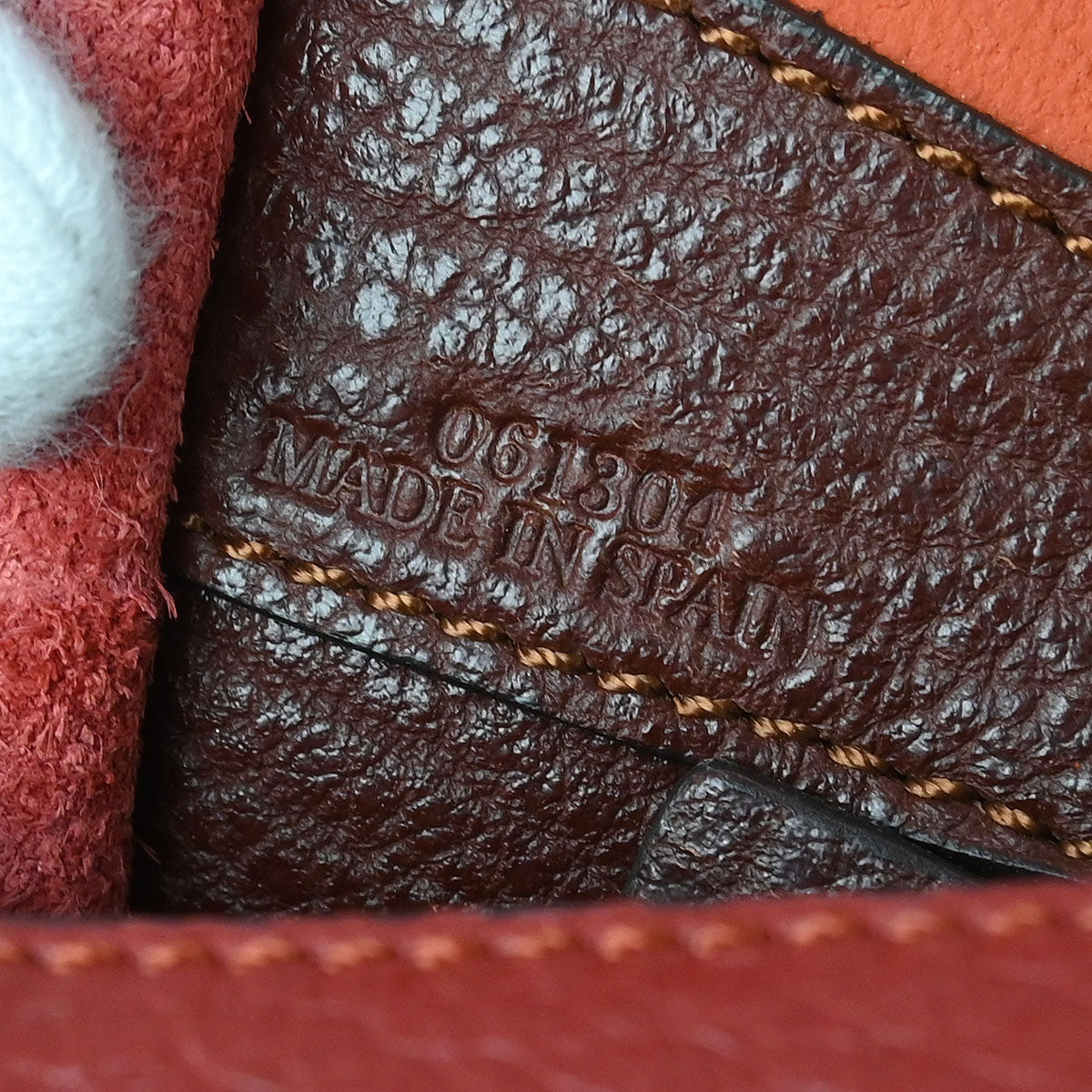 Loewe 2013 Red Brown Cartero 28 2way Shoulder Handbag