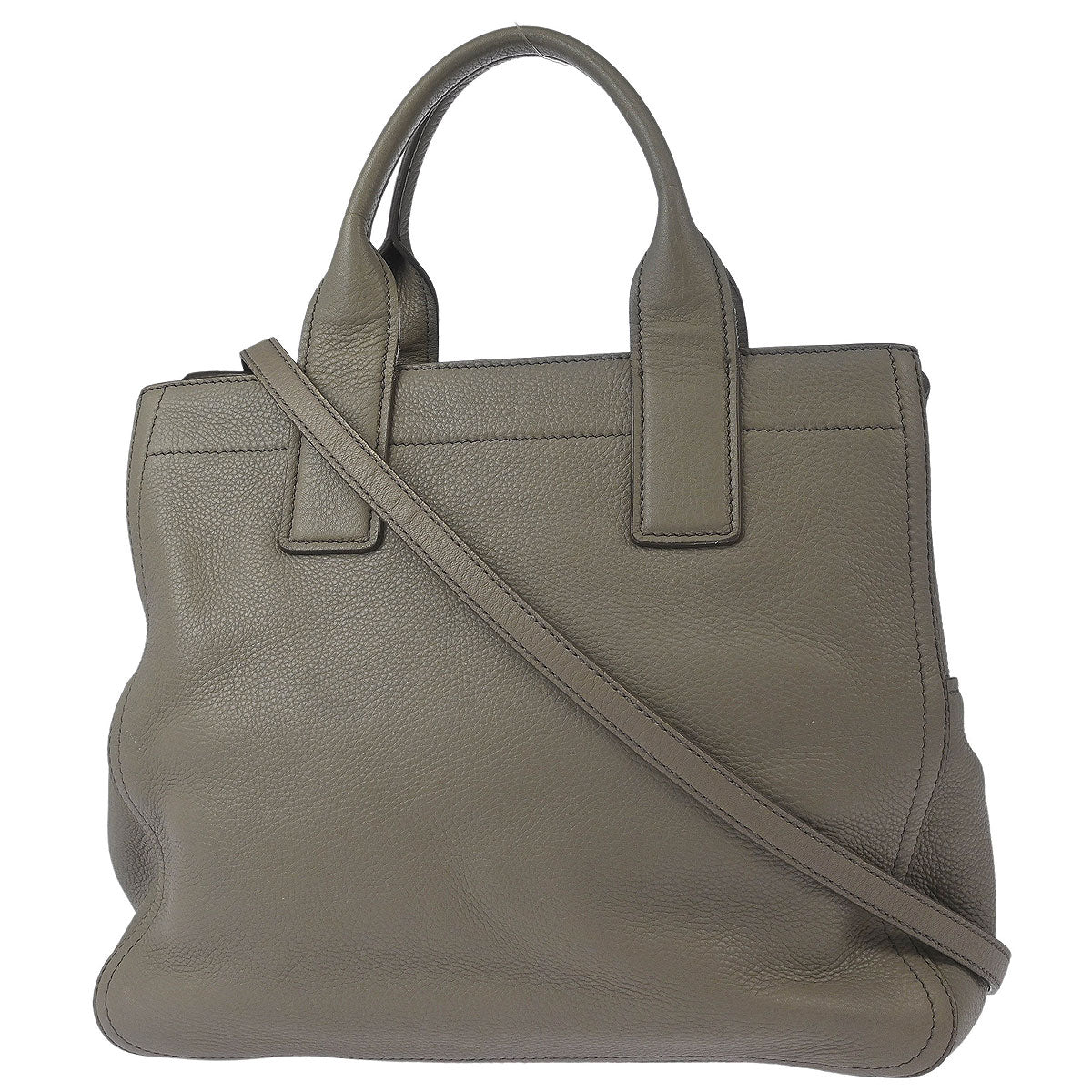 Miu Miu Gray Calfskin 2way Shoulder Tote Bag