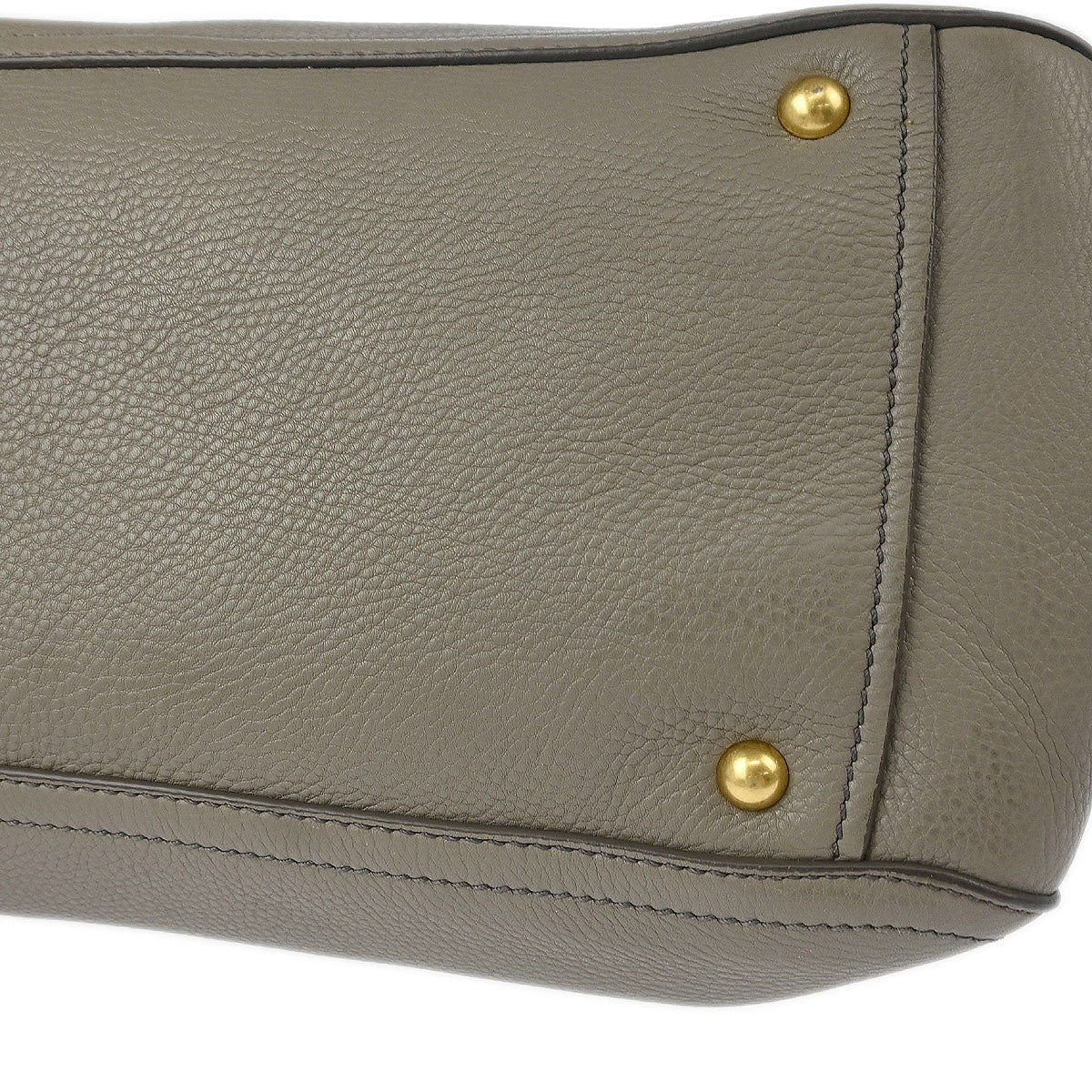 Miu Miu Gray Calfskin 2way Shoulder Tote Bag