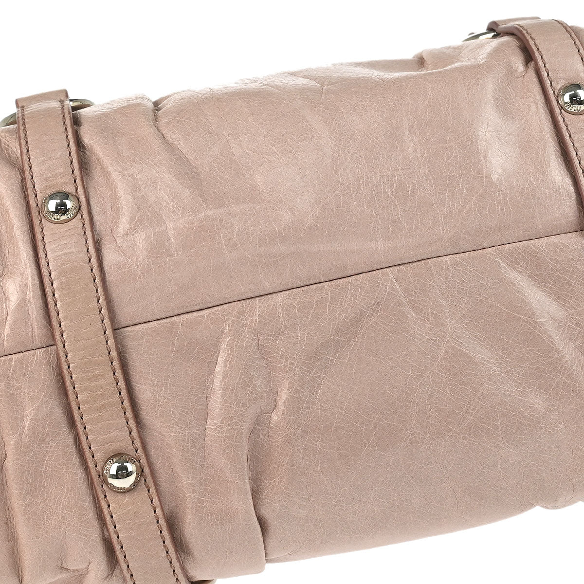 Miu Miu Light Pink Calfskin 2way Shoulder Tote Bag