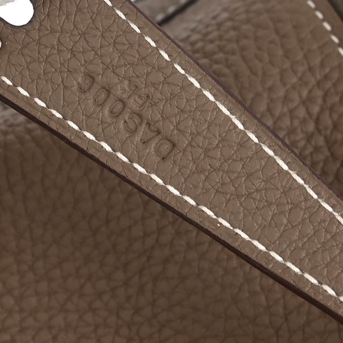 Hermes 2019 Etoupe Taurillon Clemence Lindy 30 Shoulder Bag