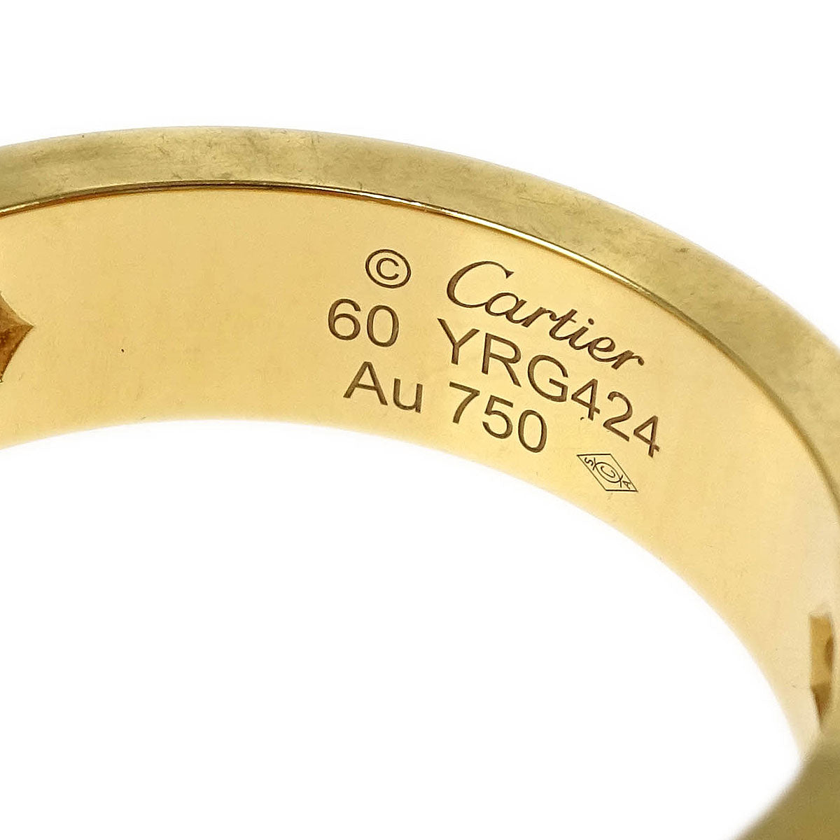 Cartier Love Ring Au750 Diamond #60 #59