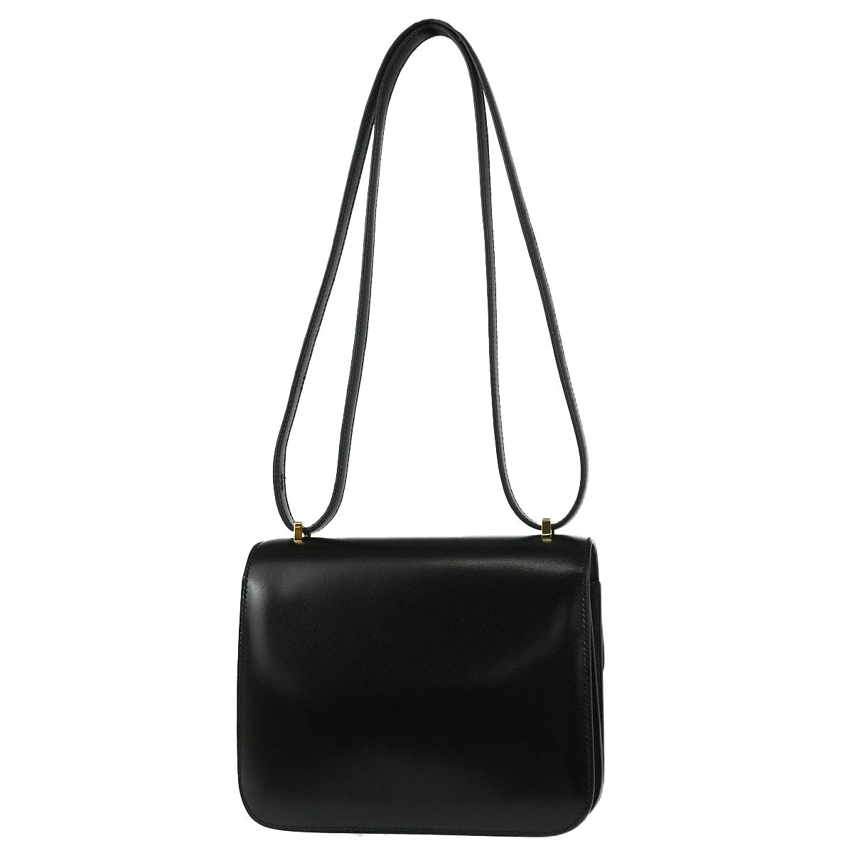 Hermes 2018 Black Box Calf Mini Constance 18 Shoulder Bag