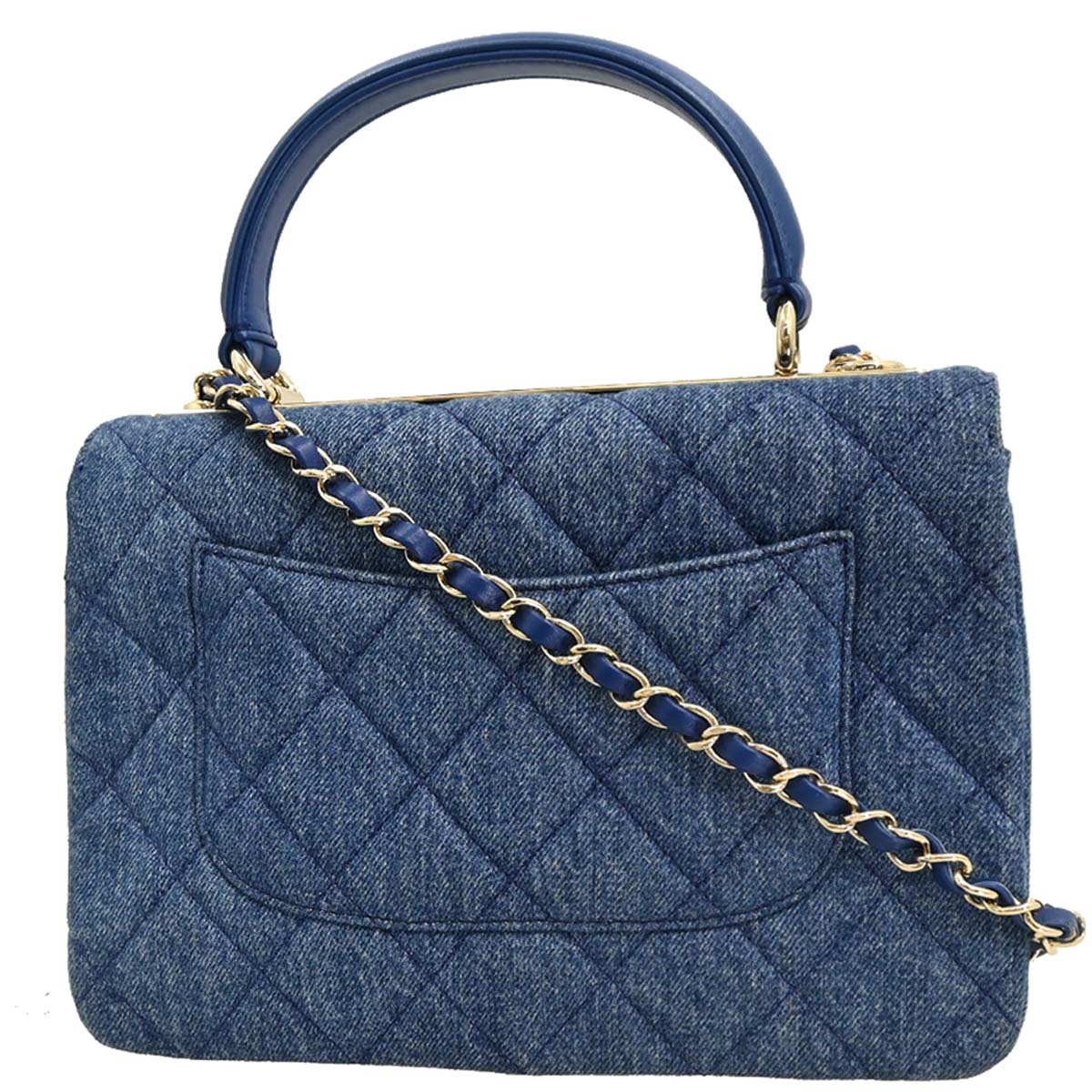Chanel 2017-2018 Blue Denim Trendy CC 2way Shoulder Handbag