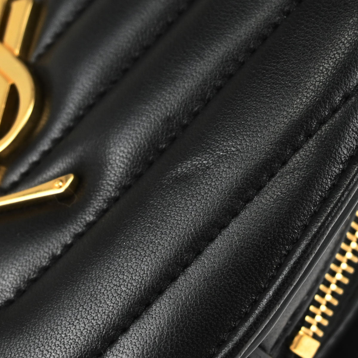 Saint Laurent Black Leather Love Heart Shoulder Bag