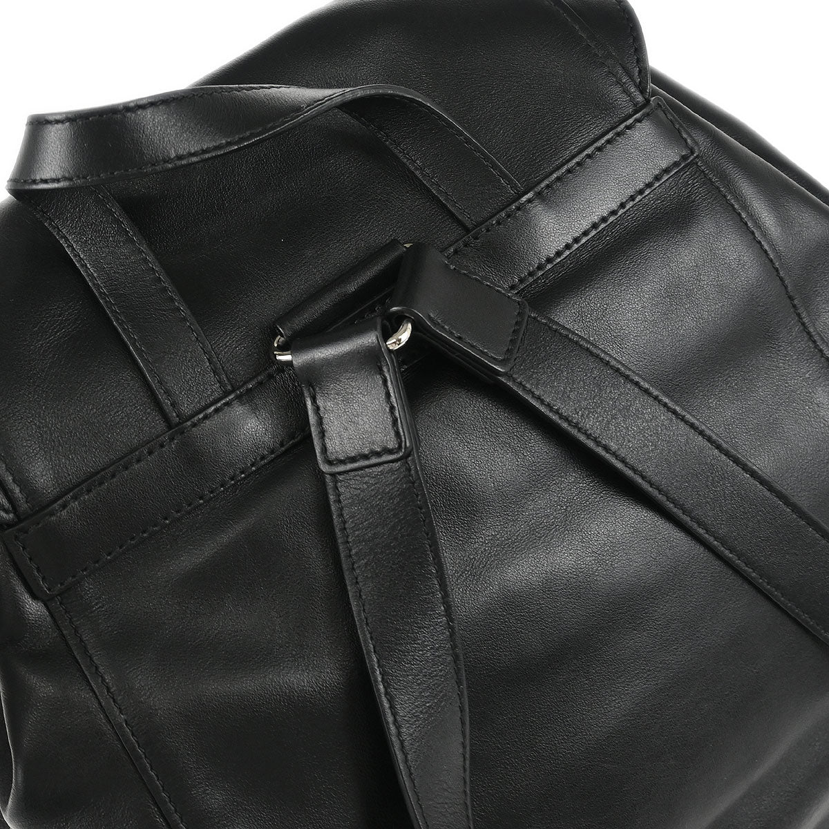 Prada Black Leather Backpack