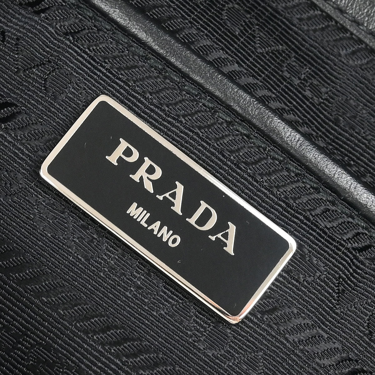 Prada Black Leather Backpack