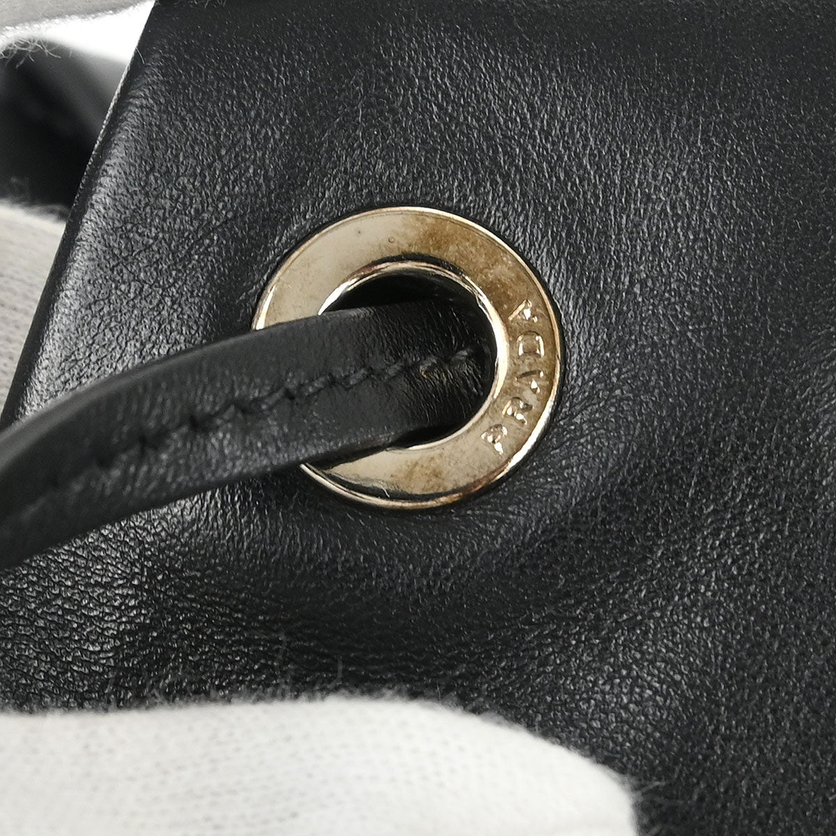 Prada Black Leather Backpack