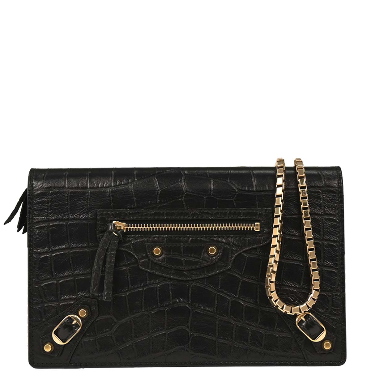 Balenciaga * Black Wallet on Chain WOC