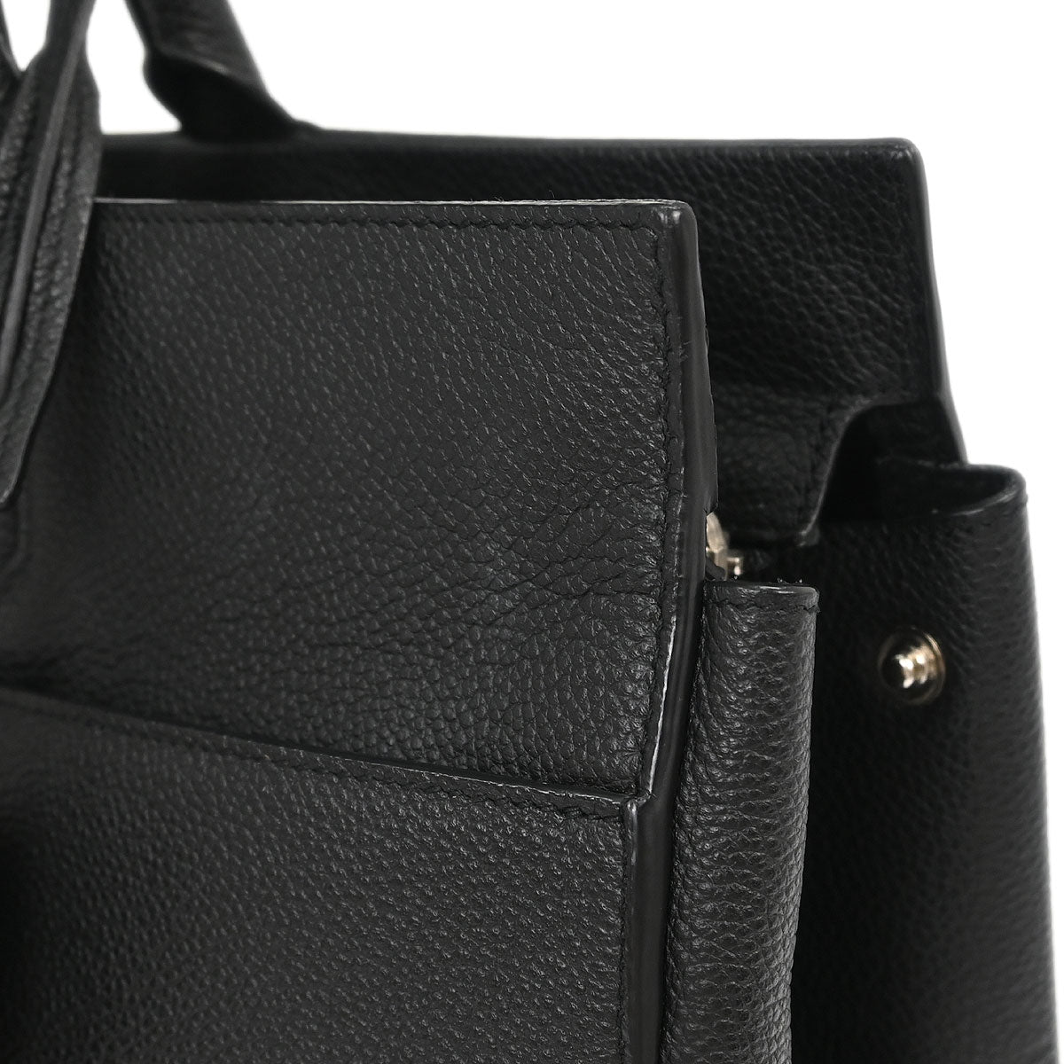 Saint Laurent Black Leather Cabas Rive Gouche 2way Shoulder Handbag