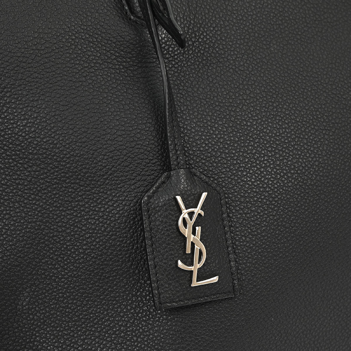 Saint Laurent Black Leather Cabas Rive Gouche 2way Shoulder Handbag