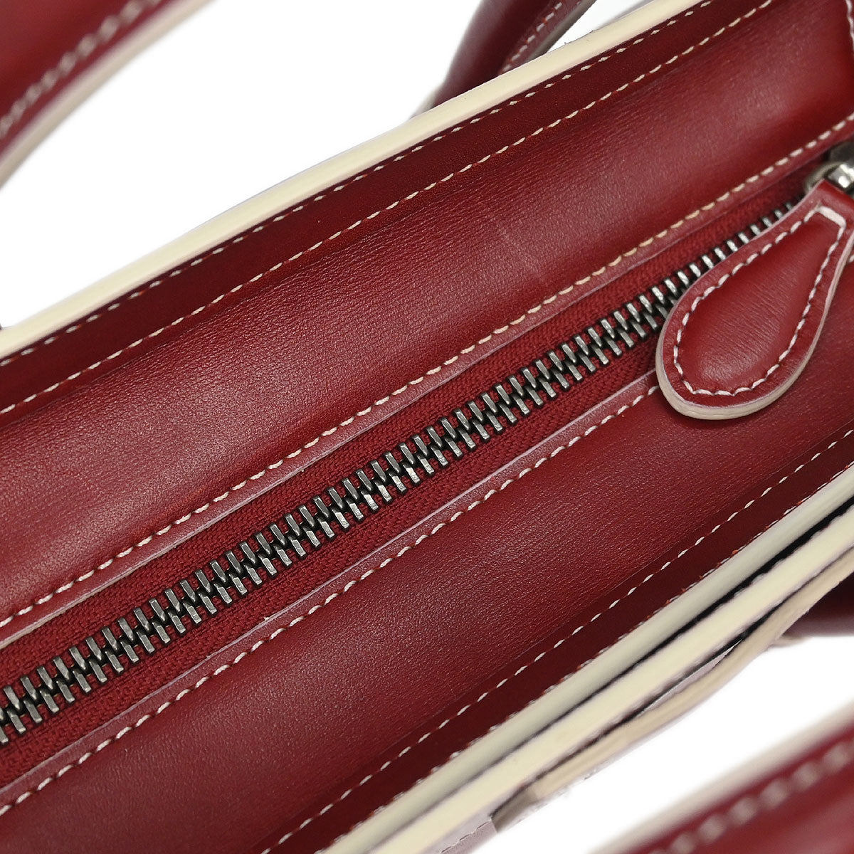 Celine Red Leather Nano Luggage Tote Bag