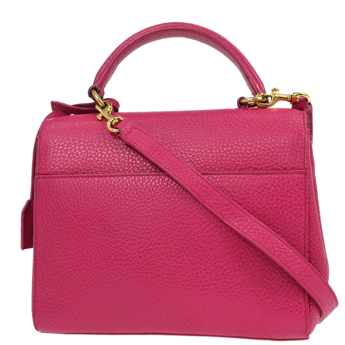 Saint Laurent Pink Leather Moujik 2way Shoulder Handbag