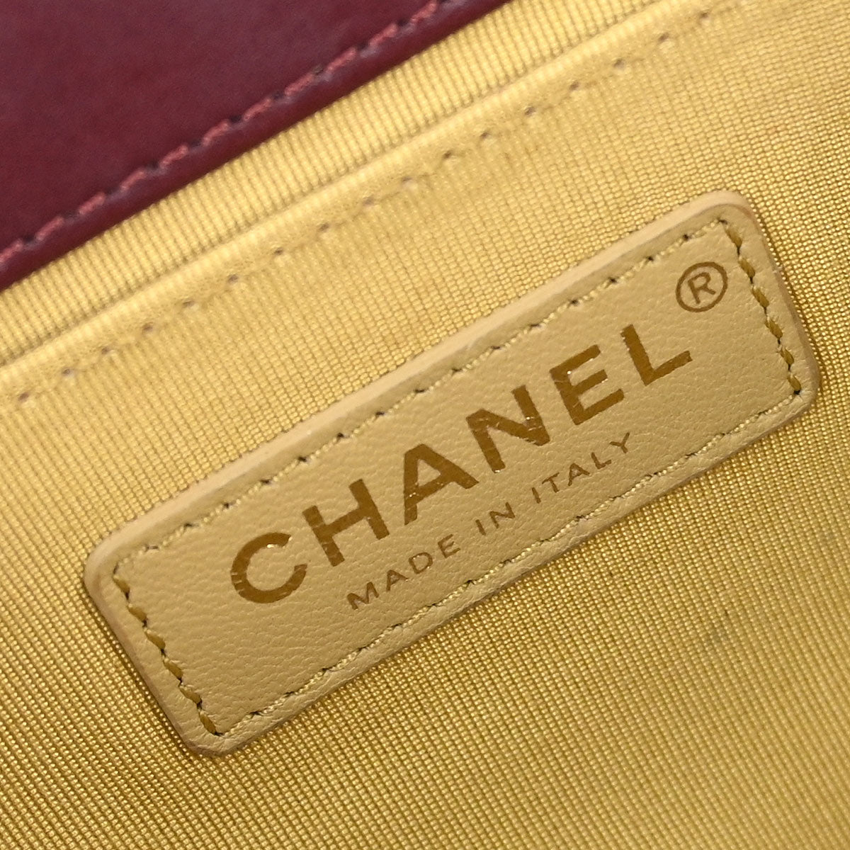 Boy Chanel 2017-2018 Bordeaux Lambskin Medium 2way Shoulder Handbag