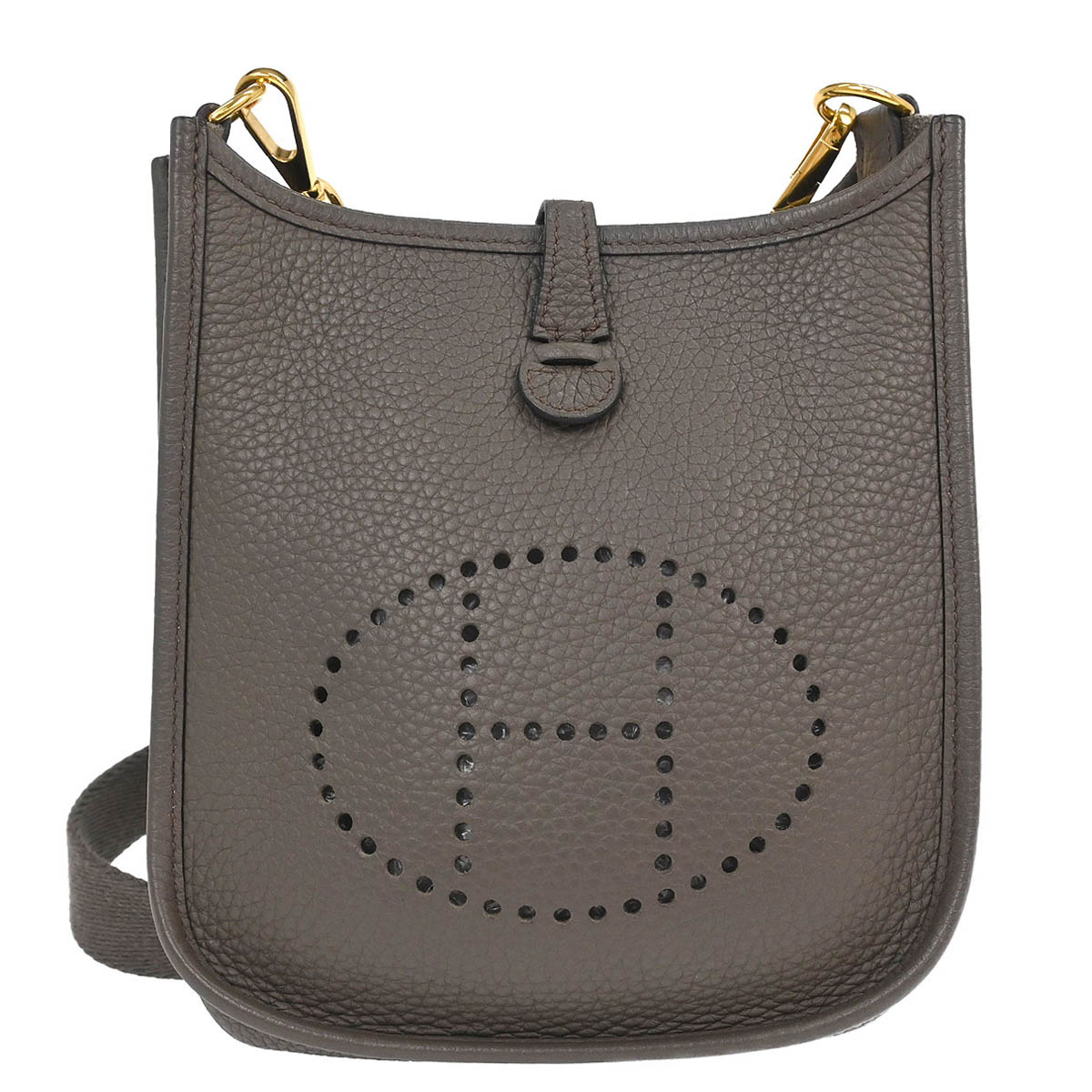 Hermes 2018 Etain Taurillon Clemence Evelyne TPM Shoulder Bag