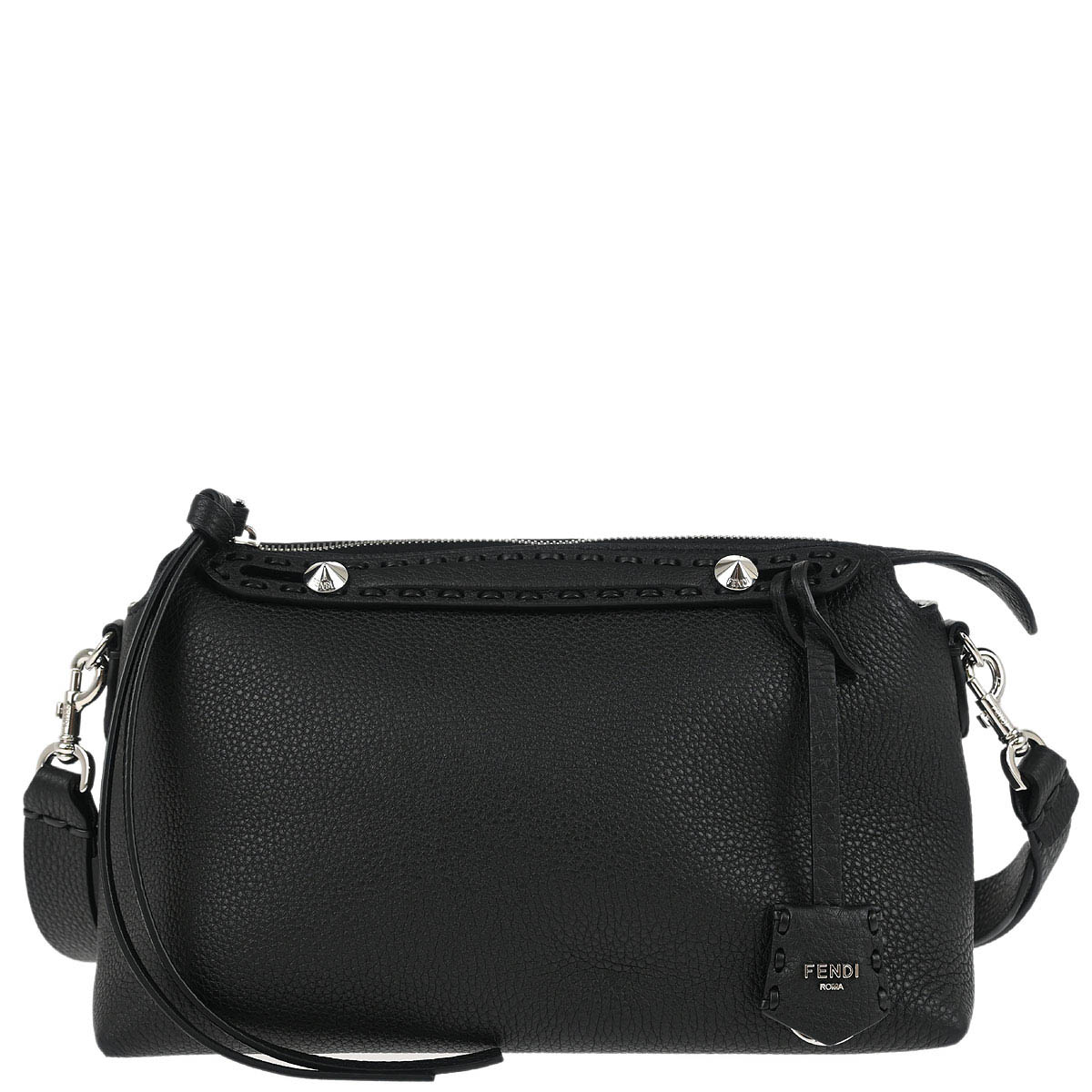 Fendi Black Leather By The Way Shoulder Bag