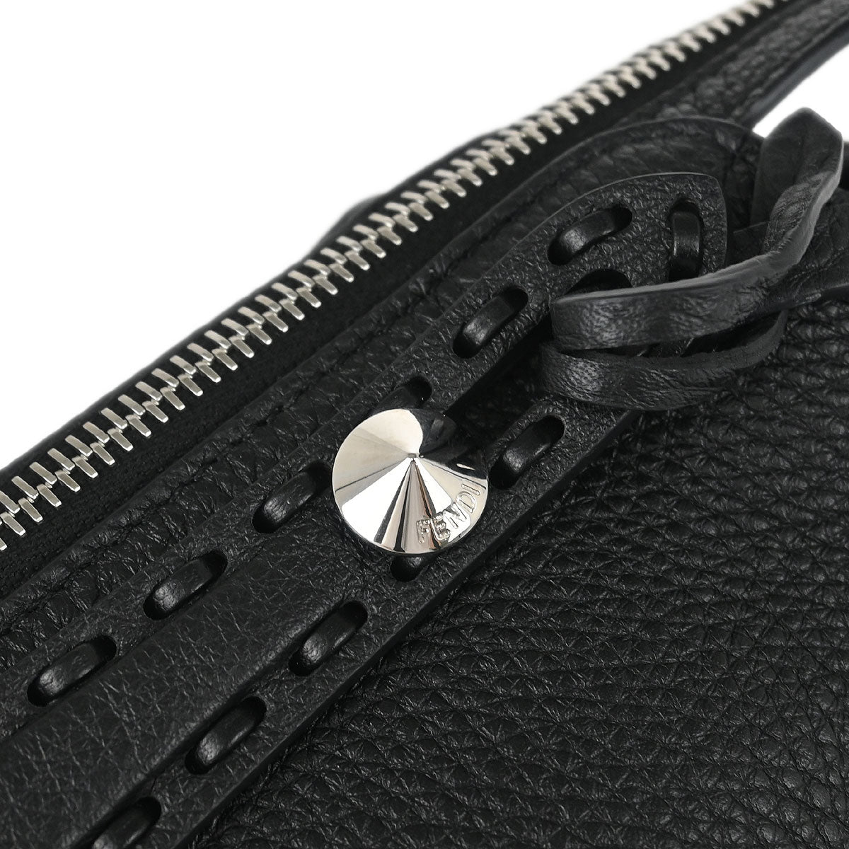 Fendi Black Leather By The Way Shoulder Bag