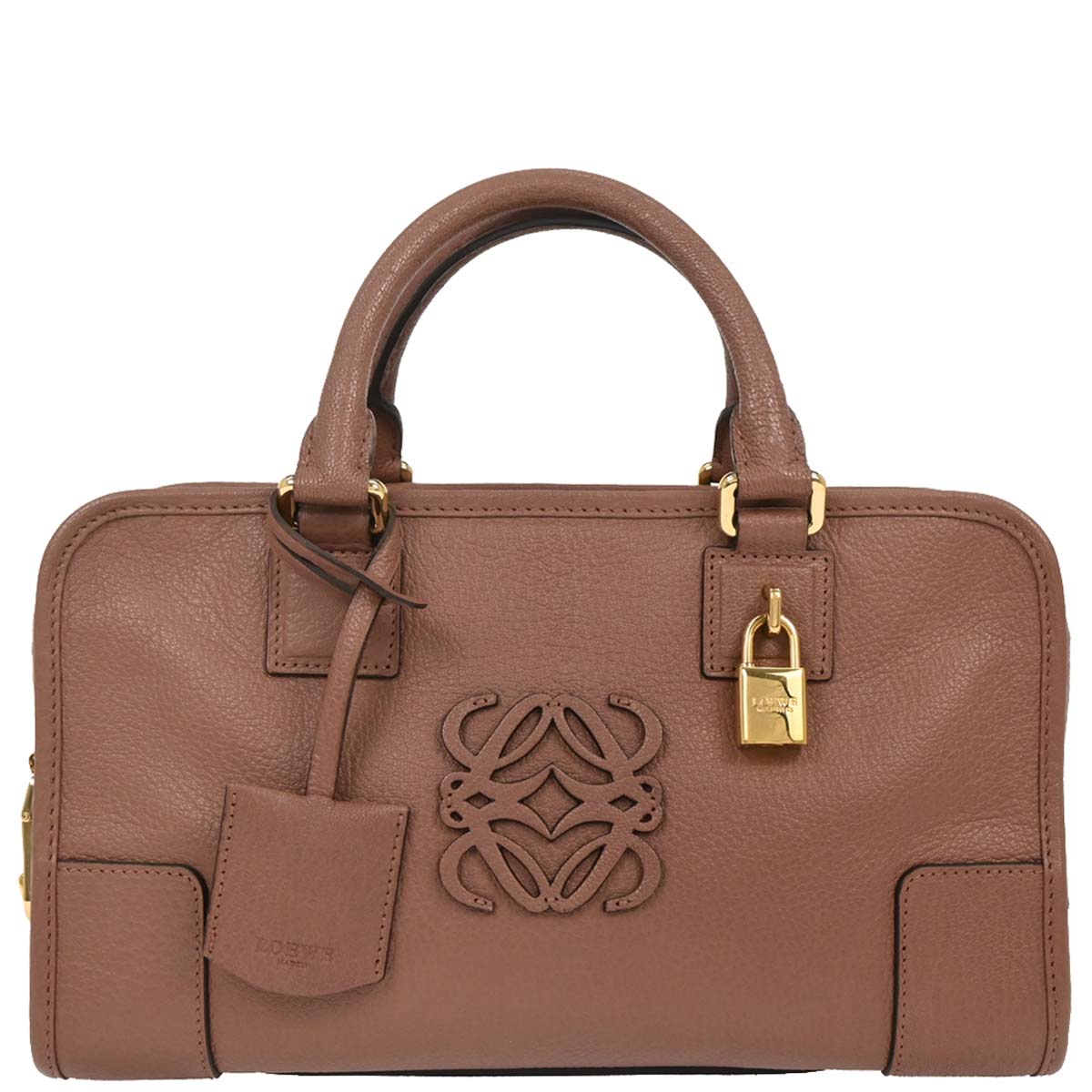Loewe 2010 Brown Leather Amazona 28 Handbag