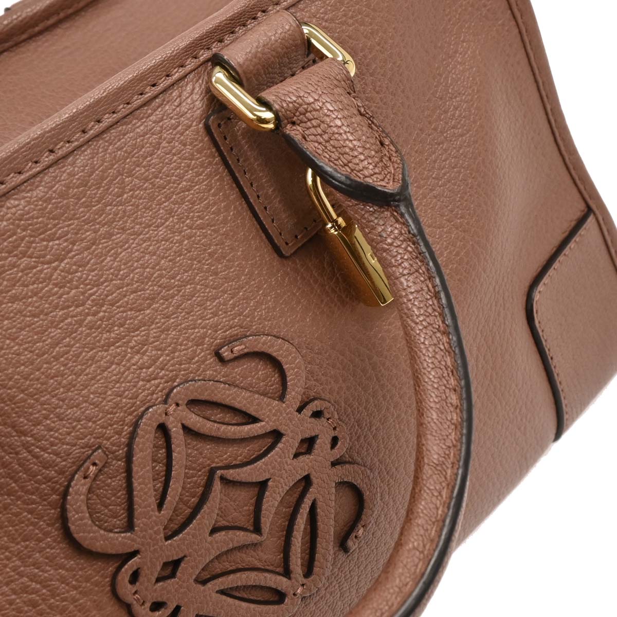 Loewe 2010 Brown Leather Amazona 28 Handbag
