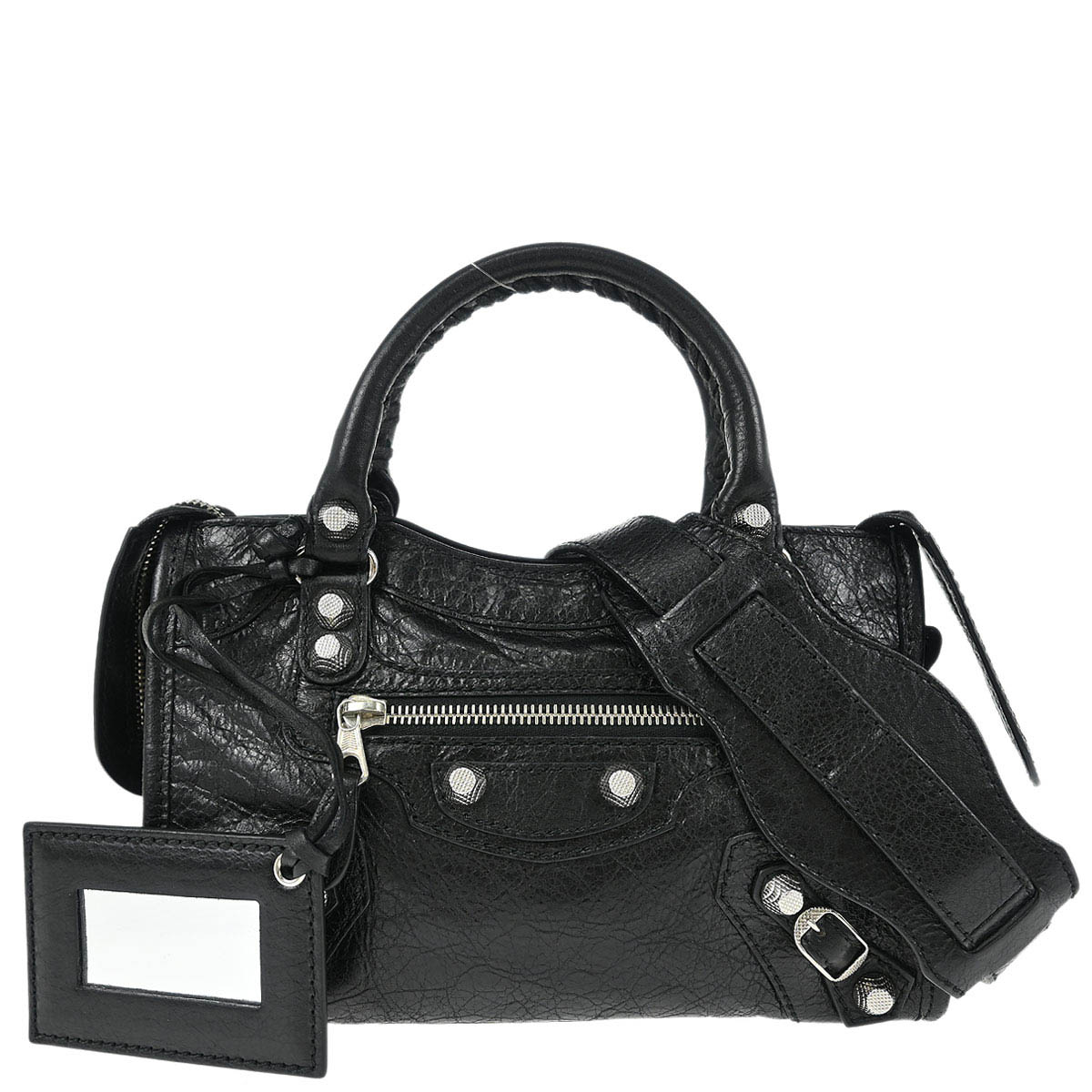 Balenciaga Black Mini City Handbag