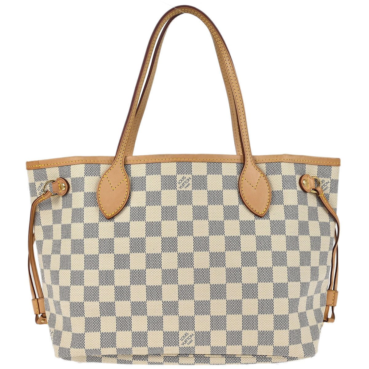 Louis Vuitton 2010 Damier Azur Neverfull PM Tote Handbag N51110