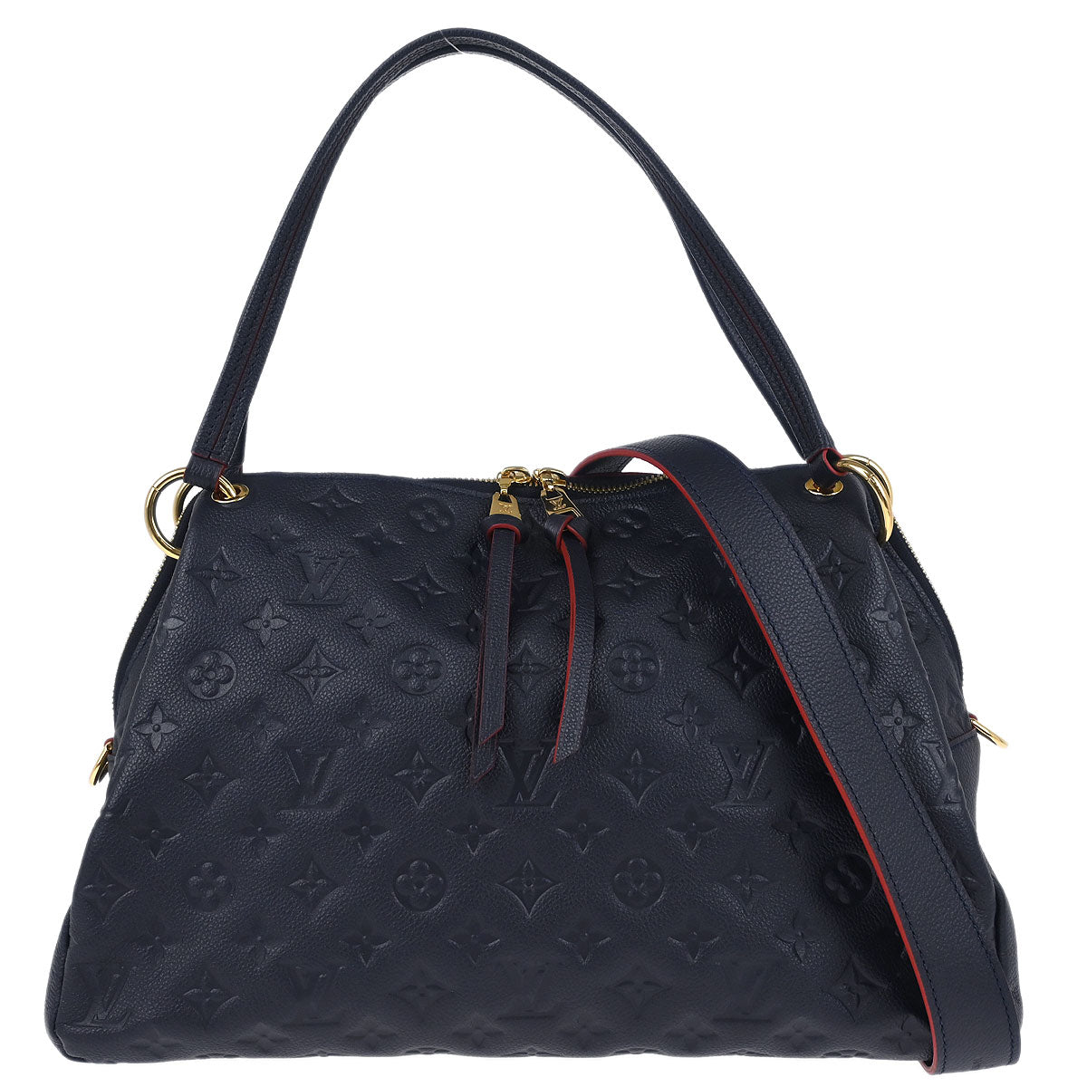 Louis Vuitton 2017 Navy Empreinte Ponthieu PM 2way Shoulder Handbag M43721