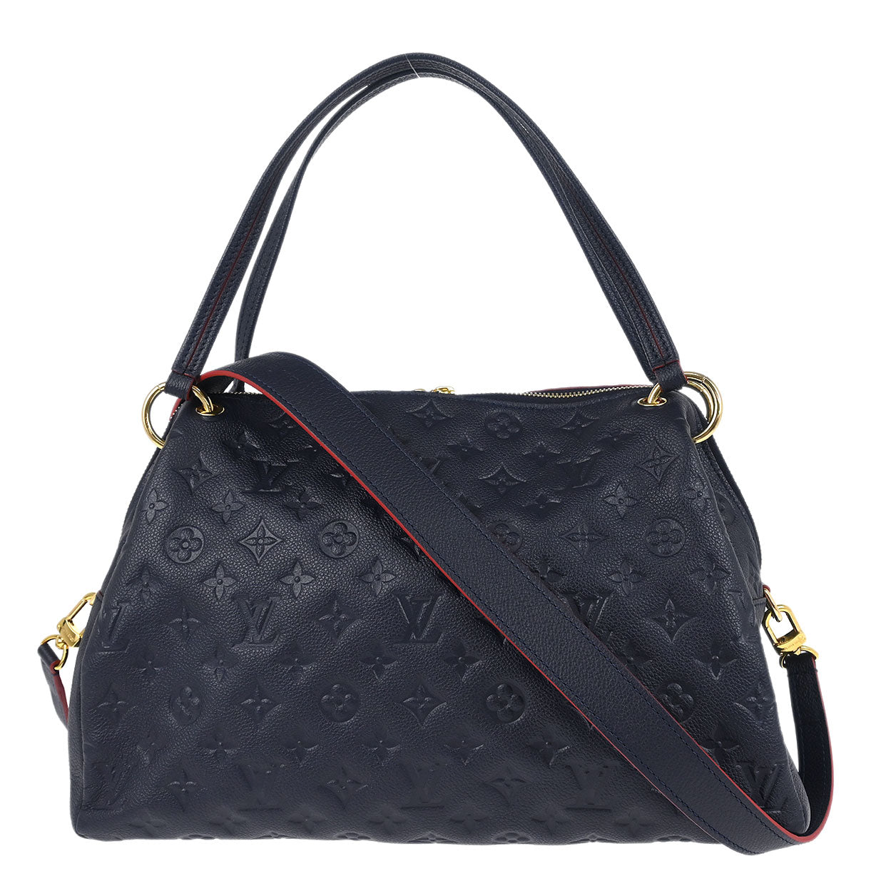 Louis Vuitton 2017 Navy Empreinte Ponthieu PM 2way Shoulder Handbag M43721