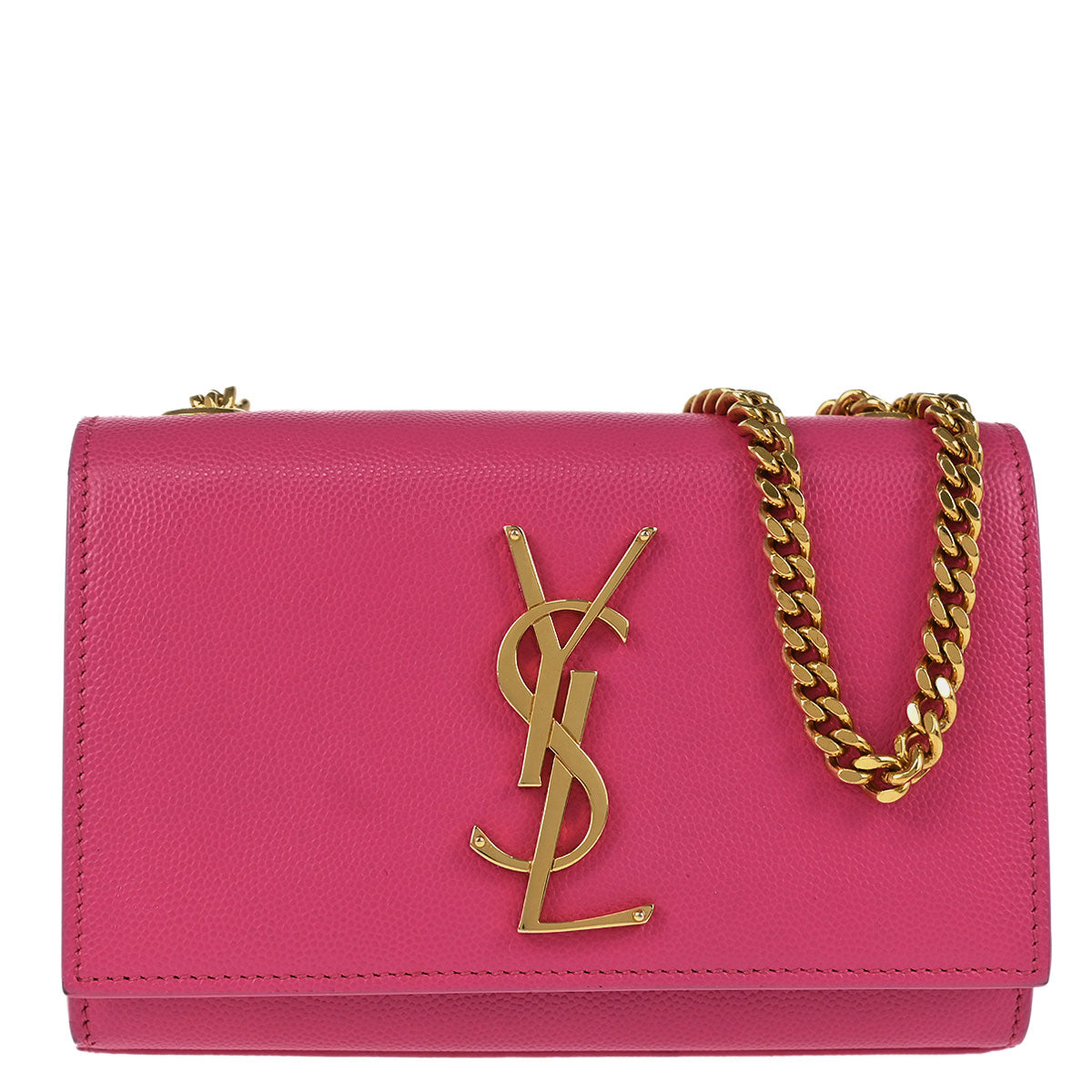 Saint Laurent Pink Leather Kate Shoulder Bag