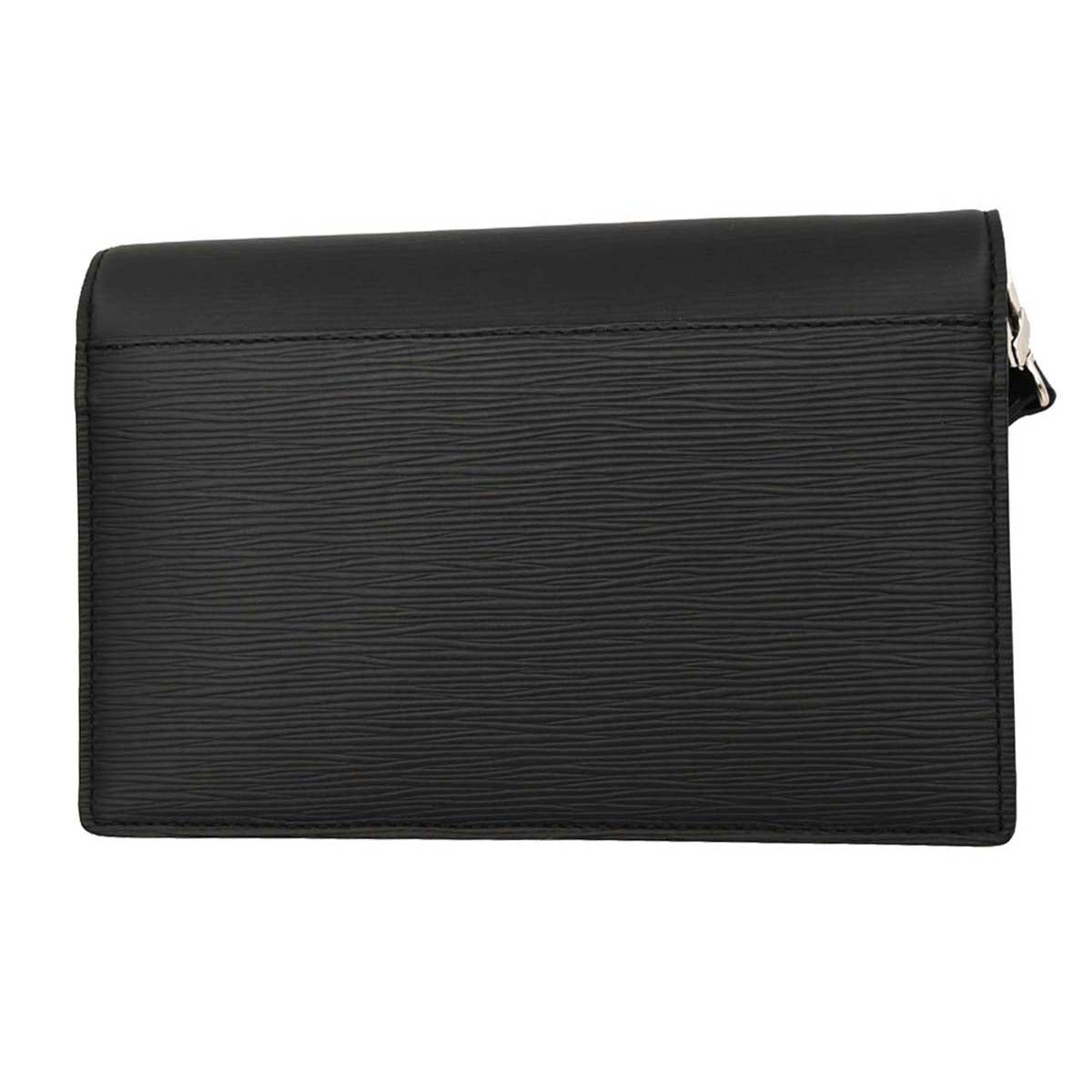 Louis Vuitton 2017 Black Epi Pochette Thames Clutch Bag M42742