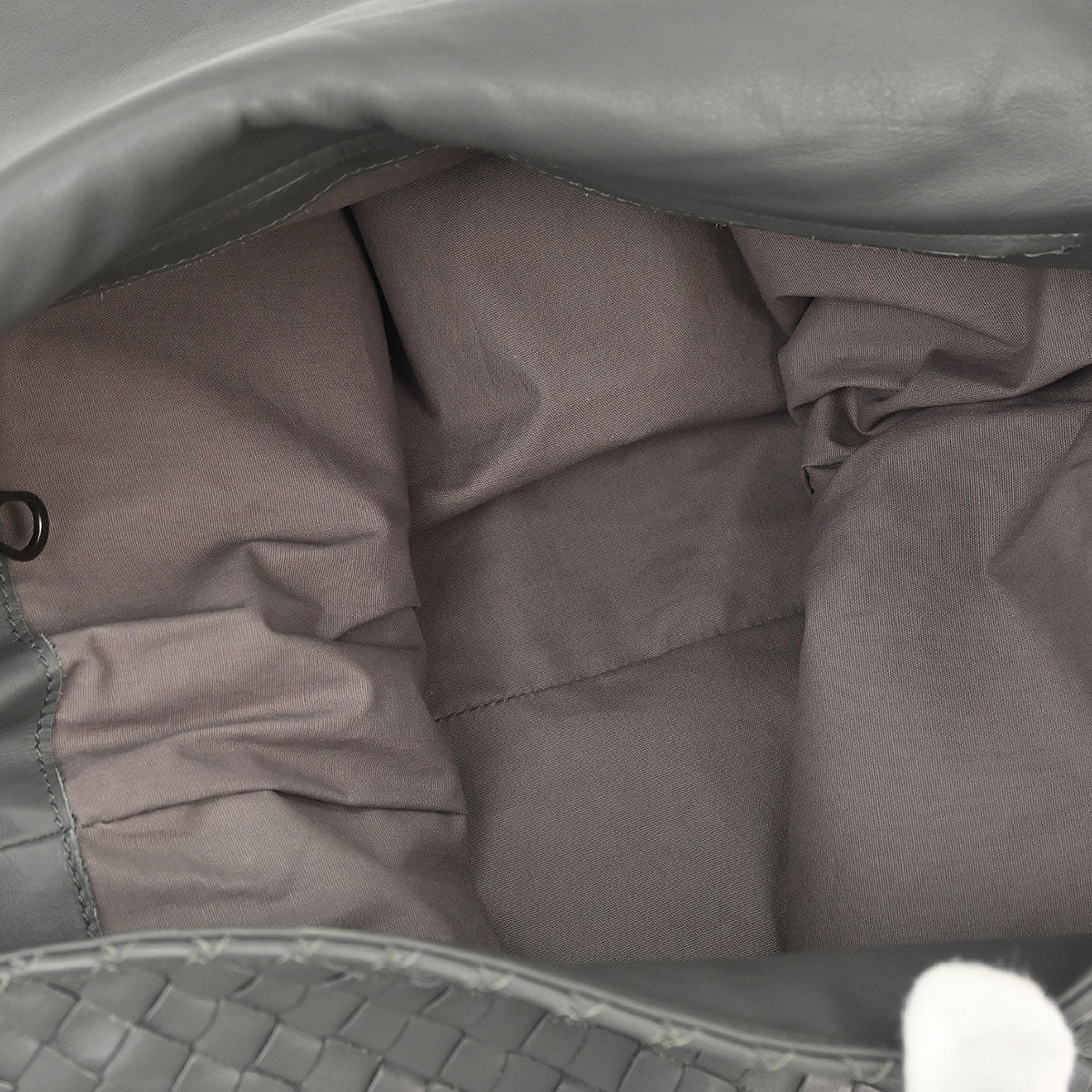 Bottega Veneta Gray Intrecciato Crossbody Shoulder Bag