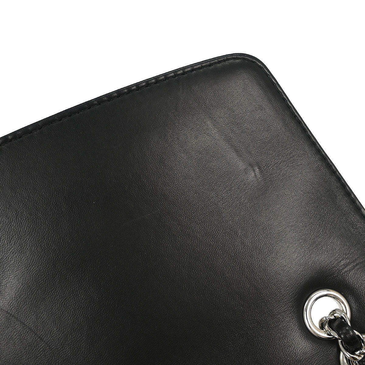 Chanel 2014-2015 Black Lambskin Chain Shoulder Bag