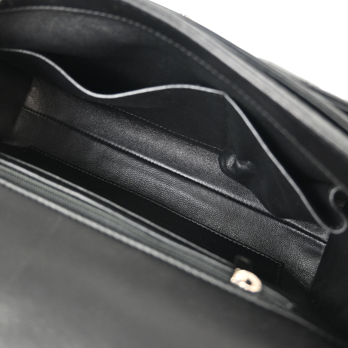 Chanel 2014-2015 Black Lambskin Chain Shoulder Bag