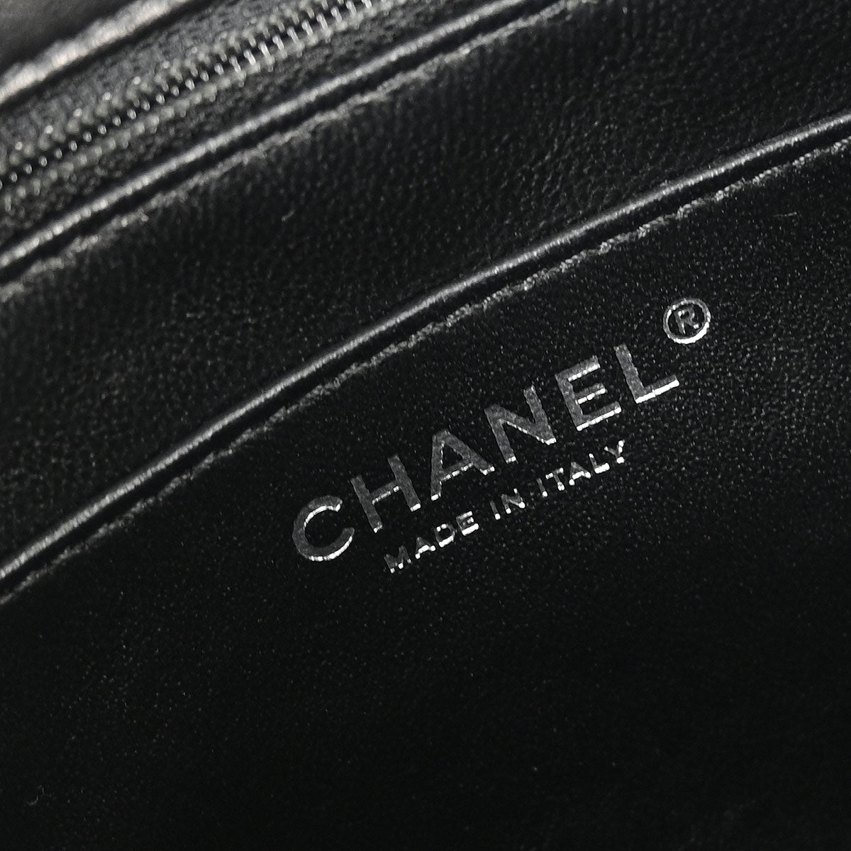 Chanel 2014-2015 Black Lambskin Chain Shoulder Bag