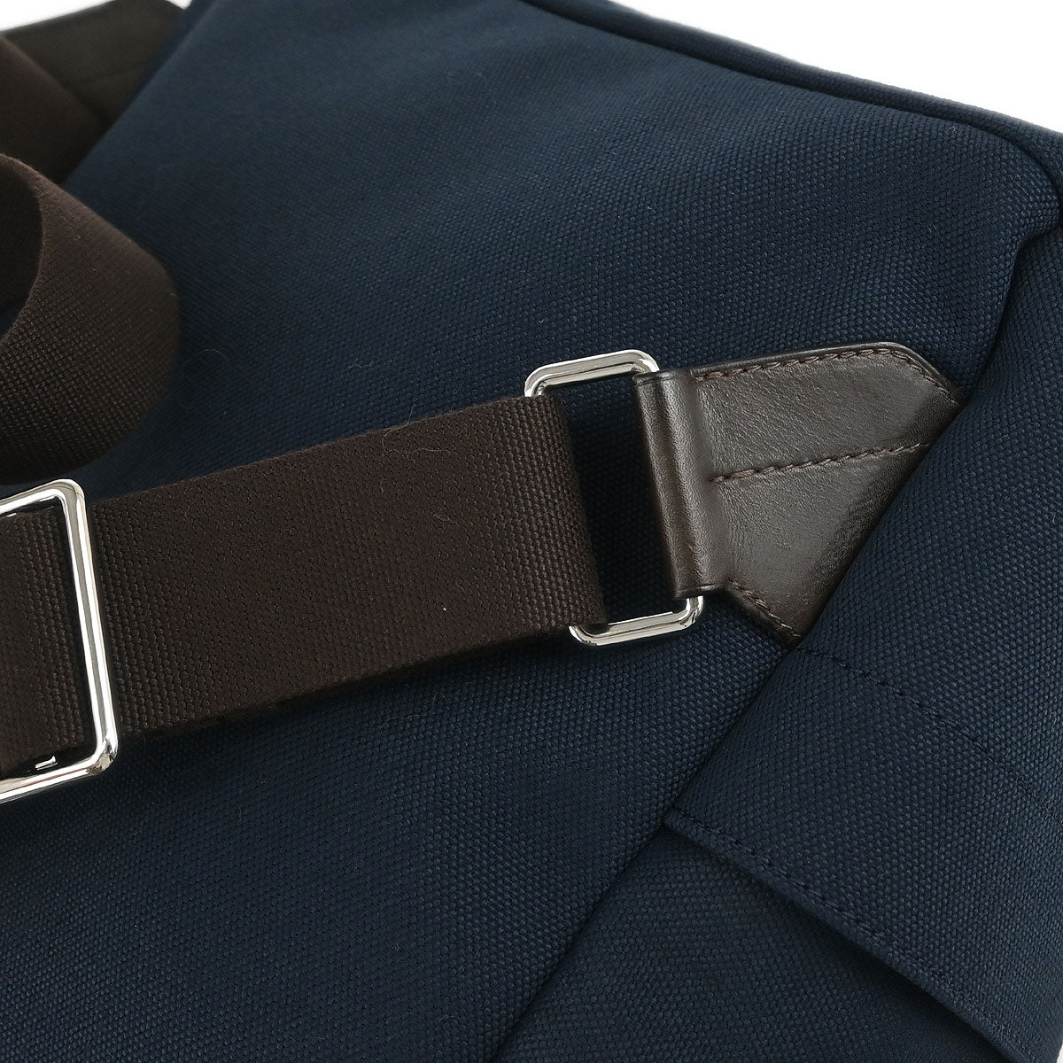 Hermes Navy Toile Officier Sac De Pansage Groom Backpack