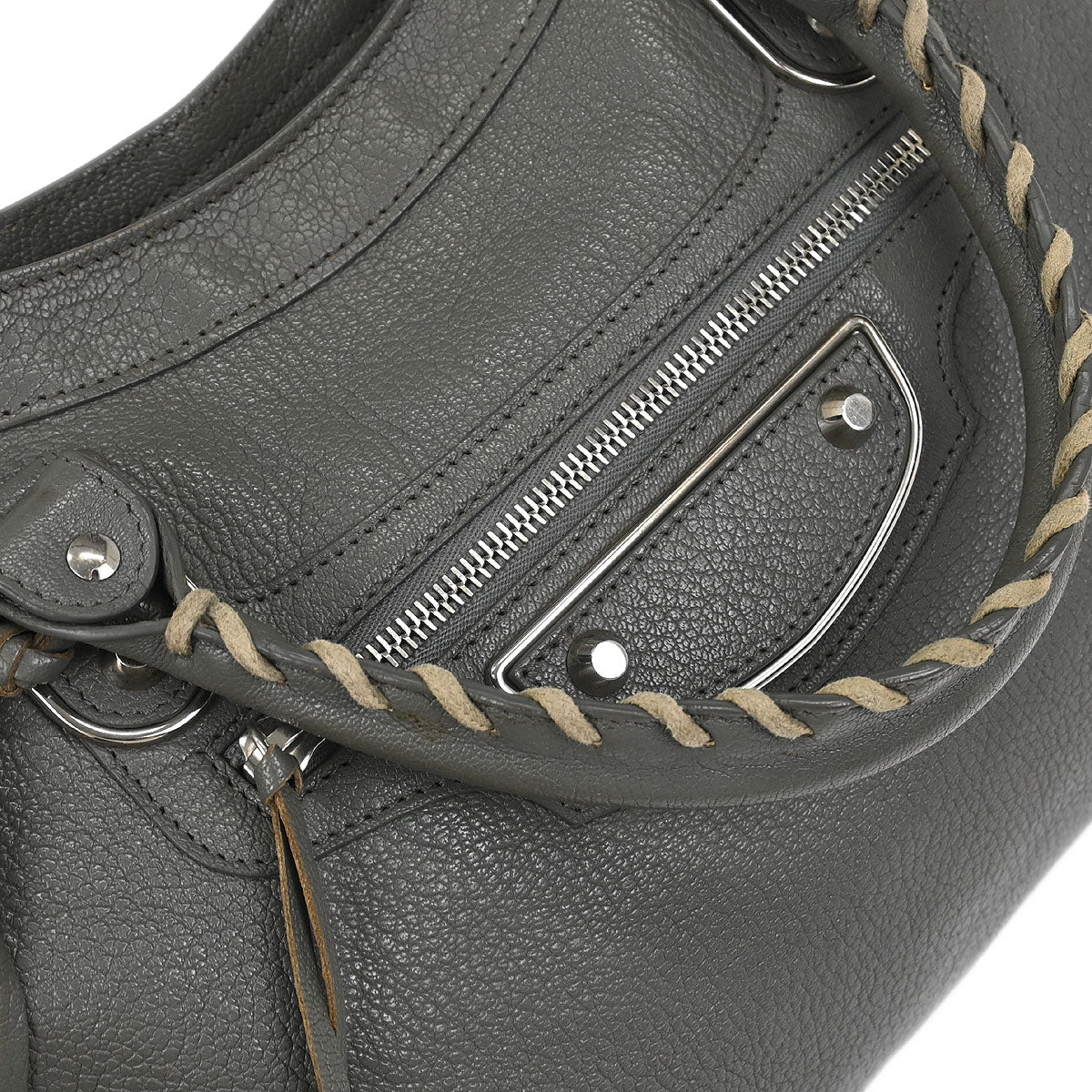 Balenciaga Gray Medium The City 2way Shoulder Handbag