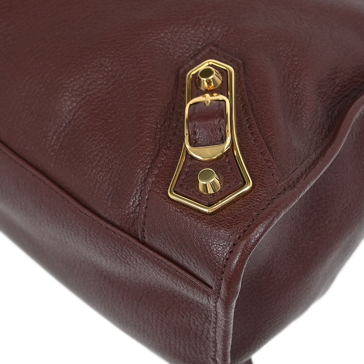 Balenciaga Bordeaux Medium The City 2way Shoulder Handbag